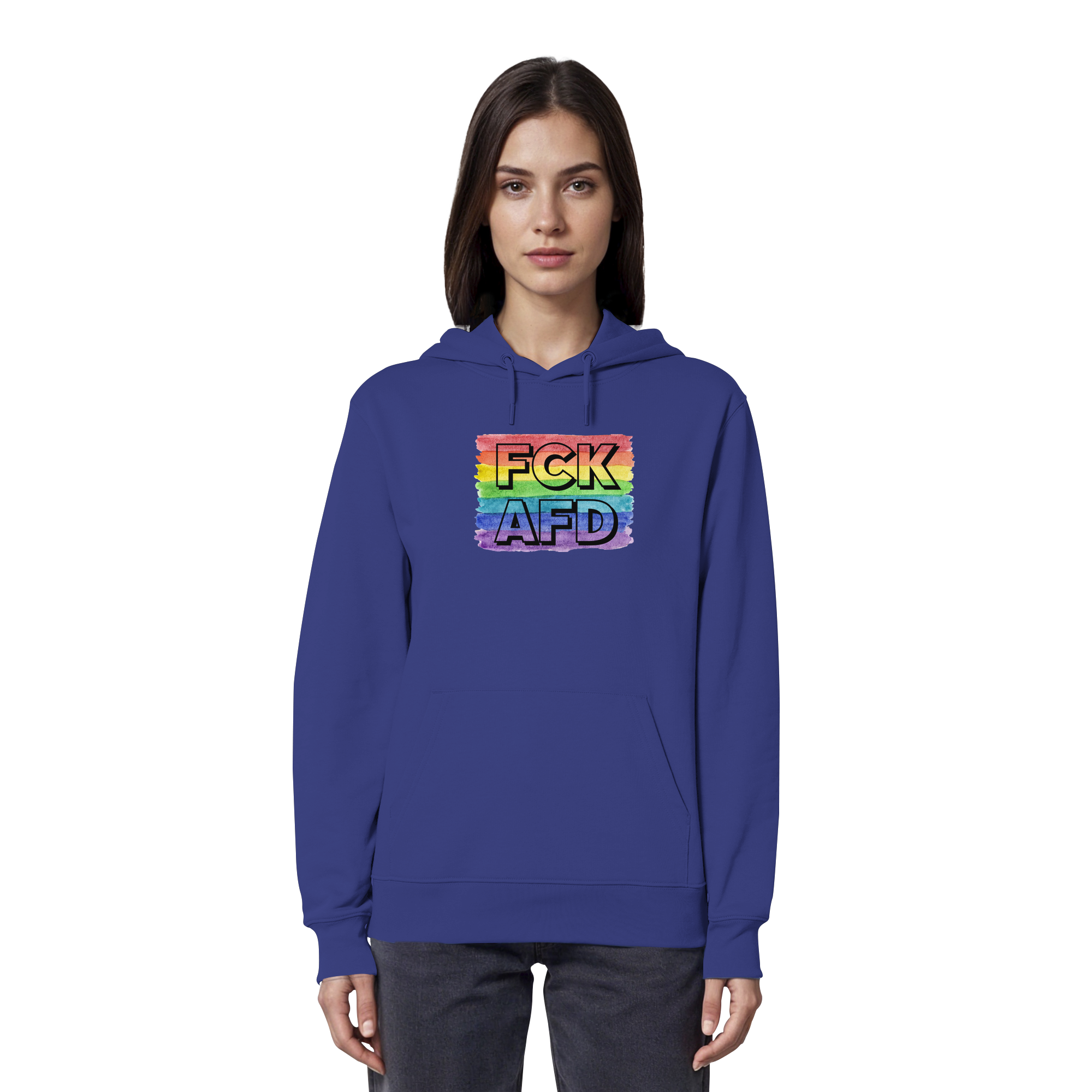 FCK AFD "Rainbow Resistance Edition" - Organic Hoodie