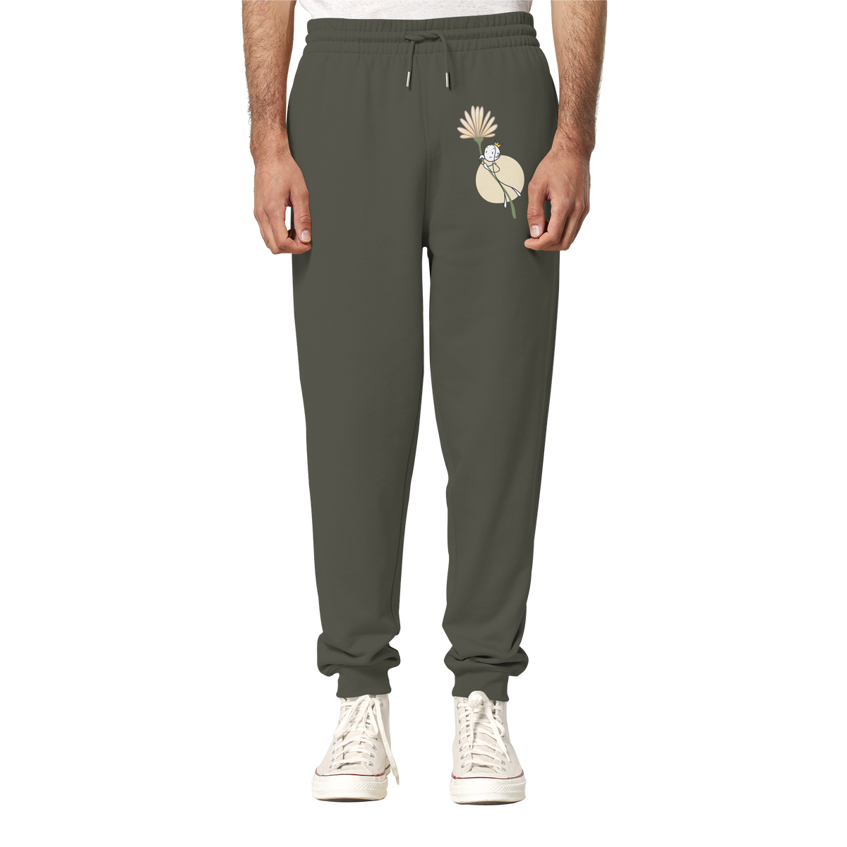 Seelenmännchen "Blumenfliegen Edition" (dunkel) - Organic Jogger Pants