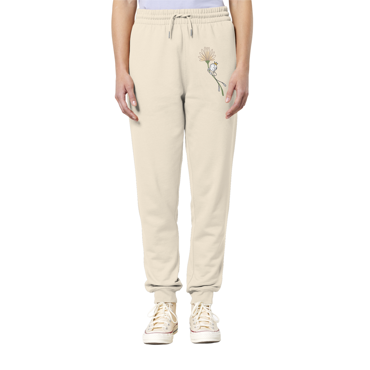 Seelenmännchen "Blumenfliegen Edition" (hell) - Organic Jogger Pants