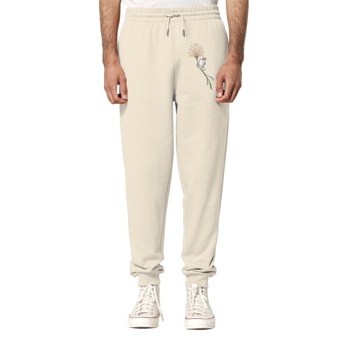 Seelenmännchen "Blumenfliegen Edition" (hell) - Organic Jogger Pants