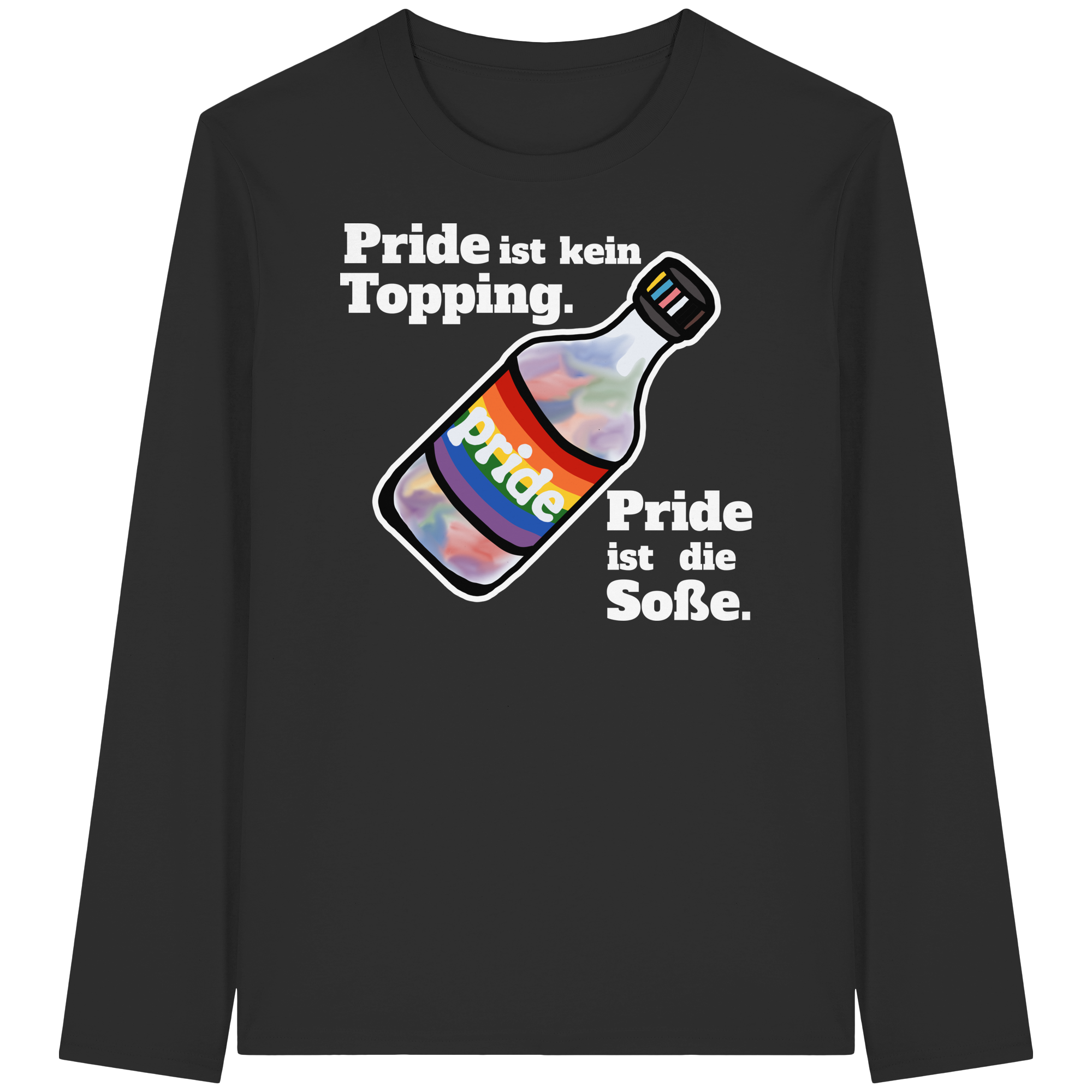 Regenbogen-Soße: Die Hauptzutat (dunkel) - Organic Longsleeve T-Shirt