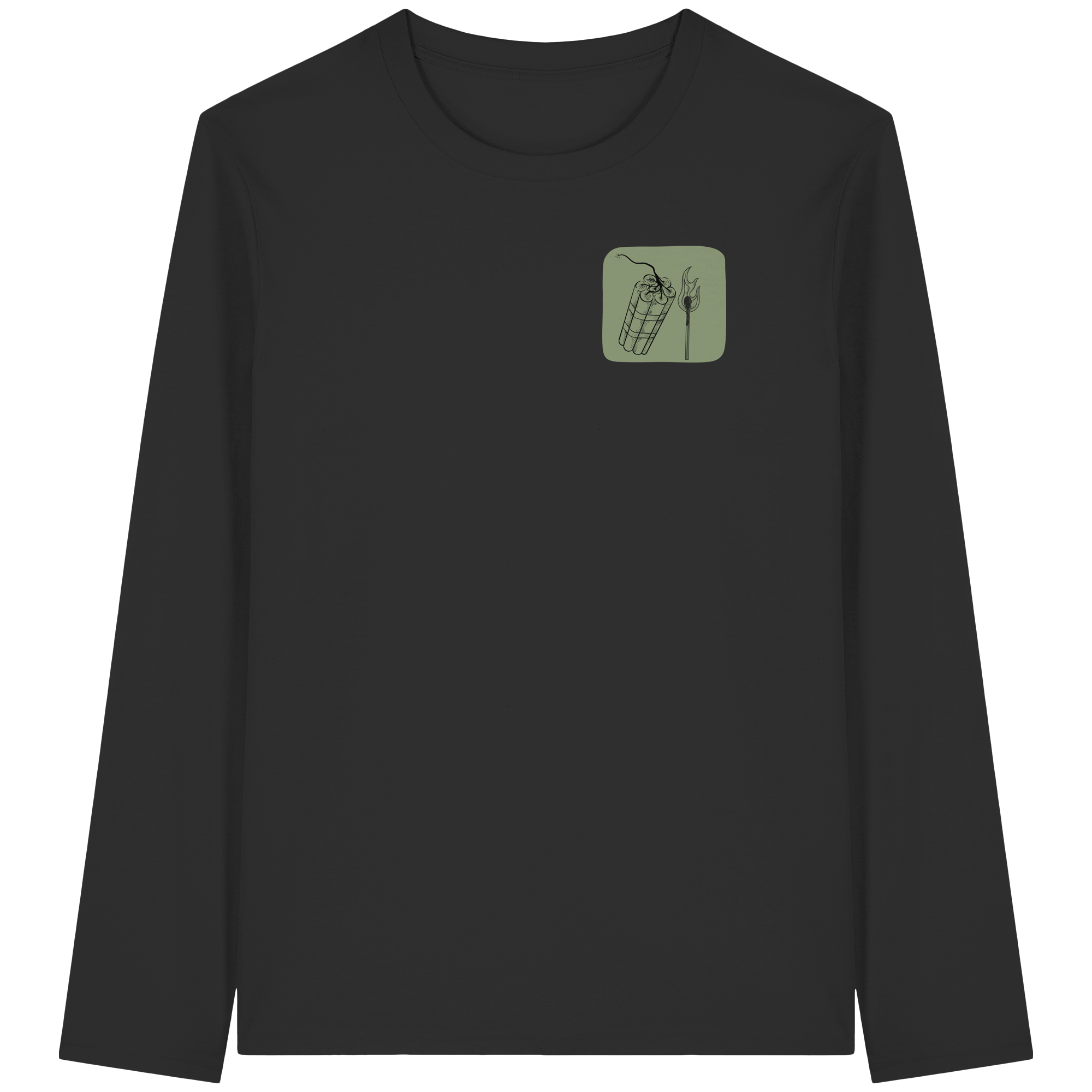 Feuer und Flamme fürs Patriarchat - Organic Longsleeve T-Shirt