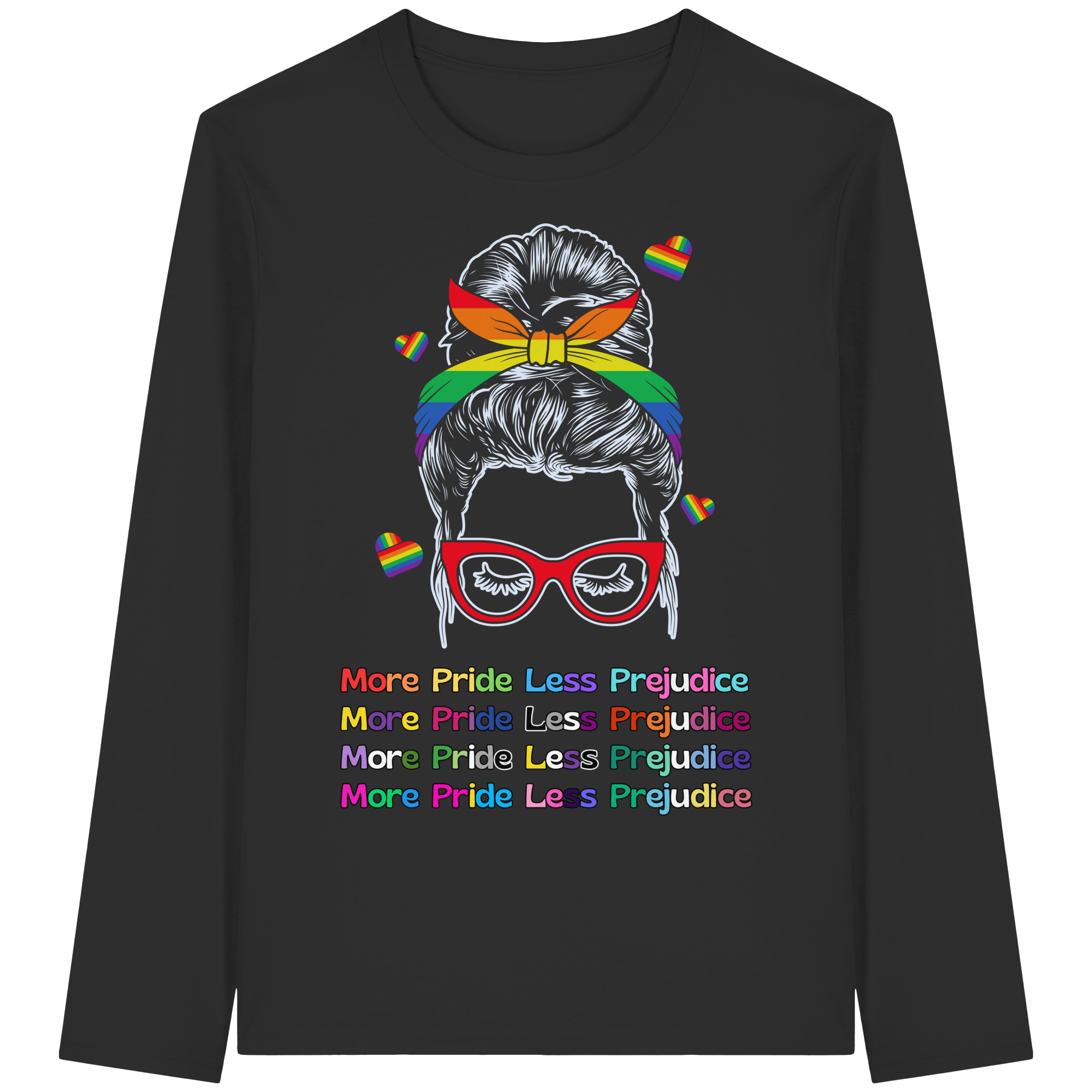 More Pride Less Prejudice - Organic Longsleeve T-Shirt