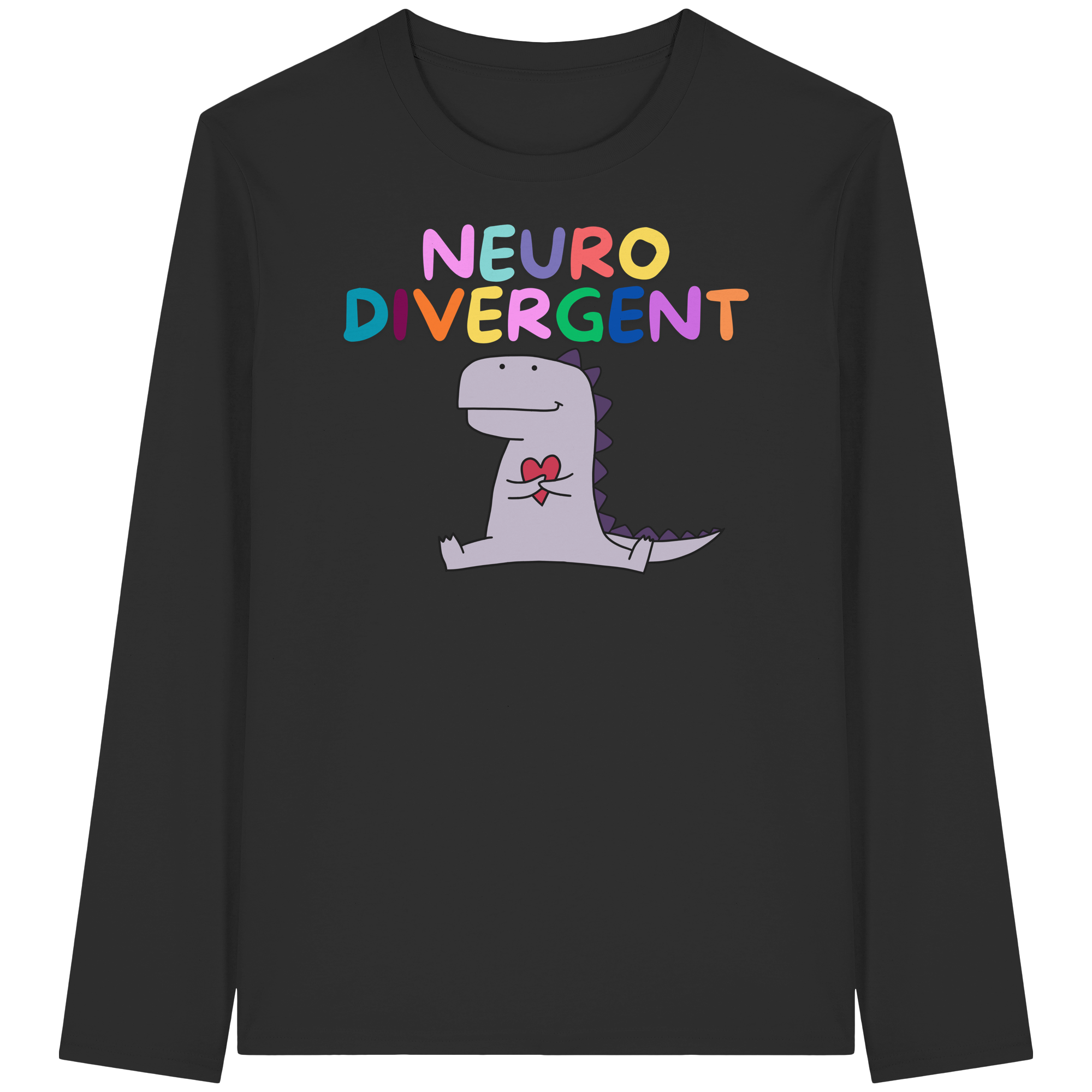 Neurodivergent "Dino Edition" - Organic Longsleeve T-Shirt