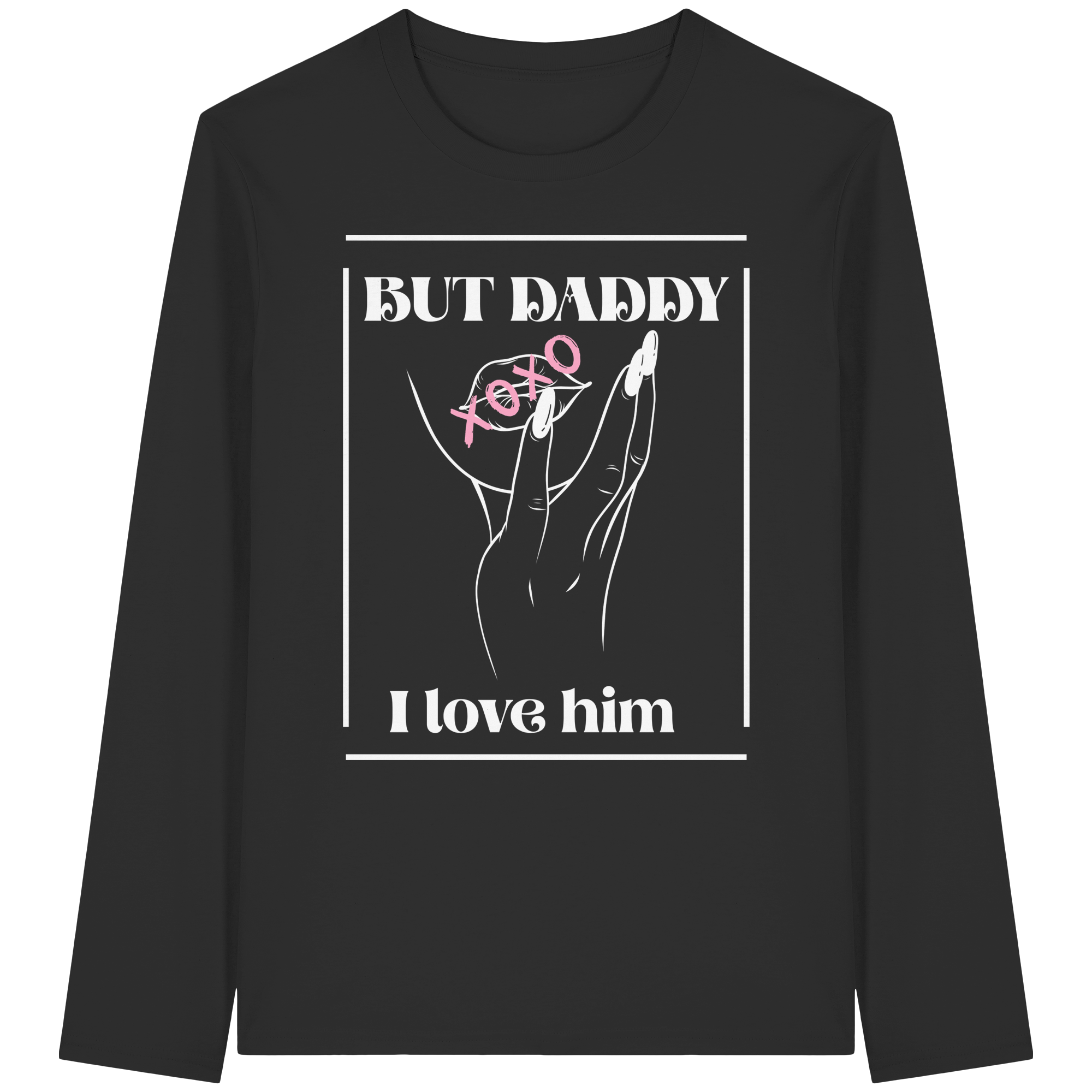 But Daddy I Love Him (dunkel) - Organic Longsleeve T-Shirt
