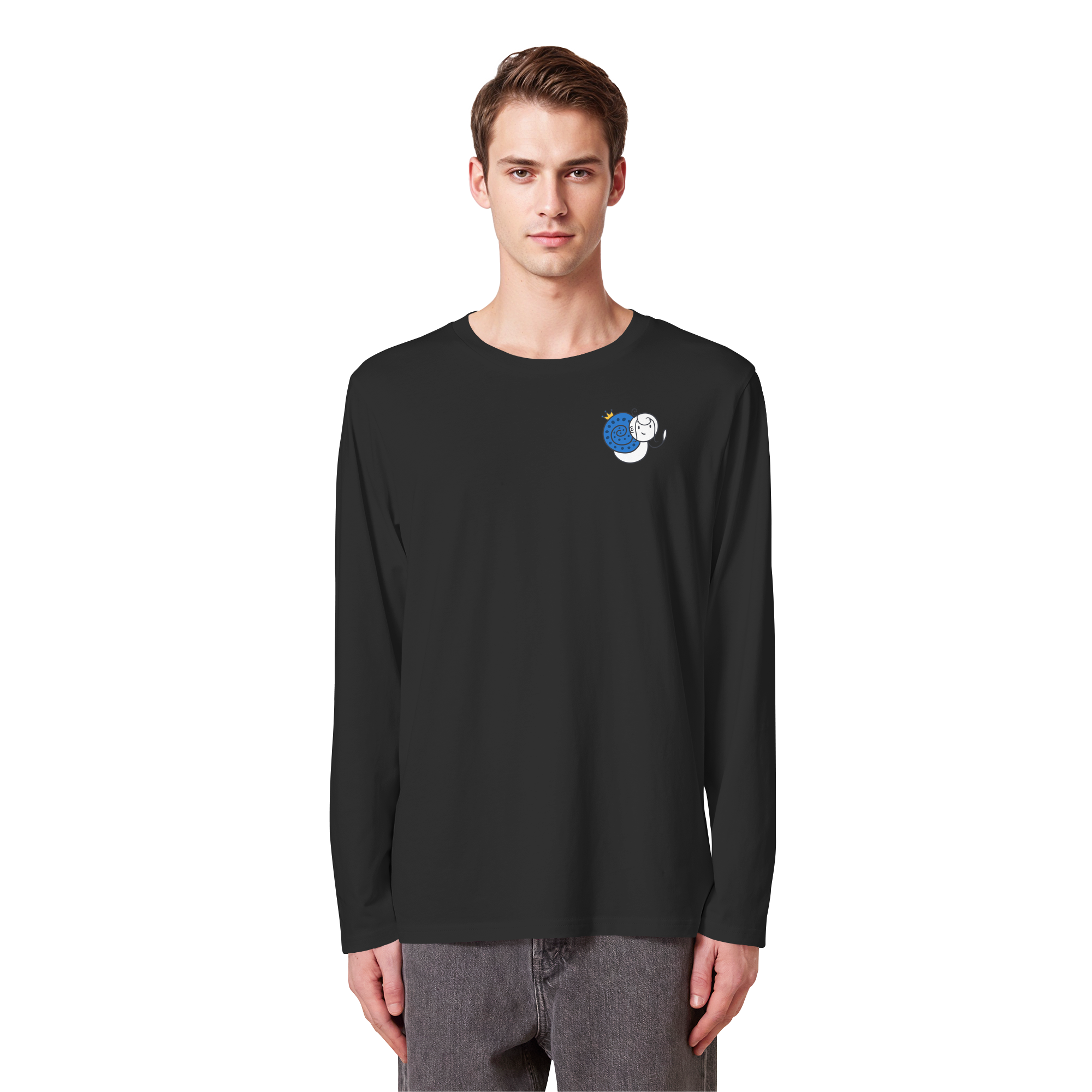 Meine Heilung braucht Zeit "Bunte Edition" Backprint - Organic Longsleeve T-Shirt