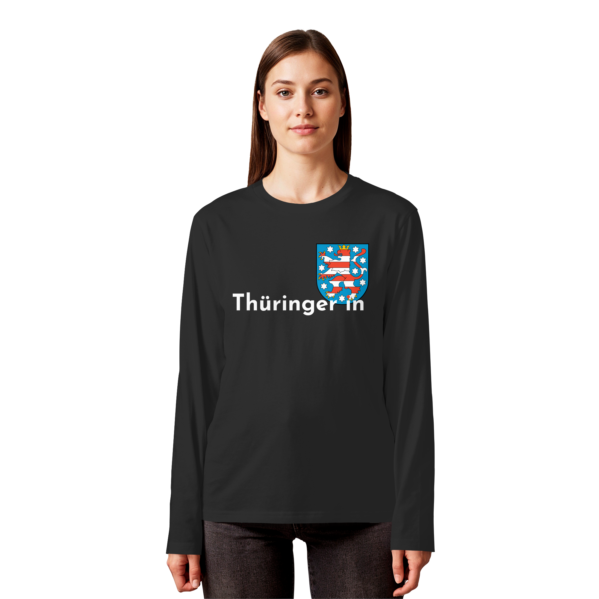Thüringer*in "Wappen Edition" - Organic Longsleeve T-Shirt