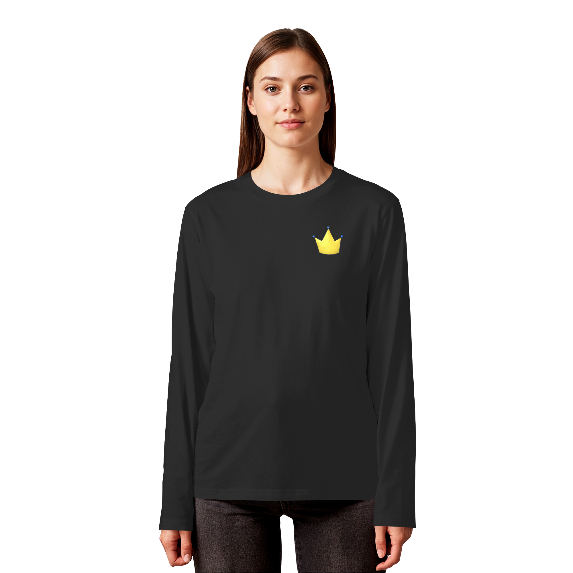 Survivor Queens Logo "Krone Edition" - Organic Longsleeve T-Shirt