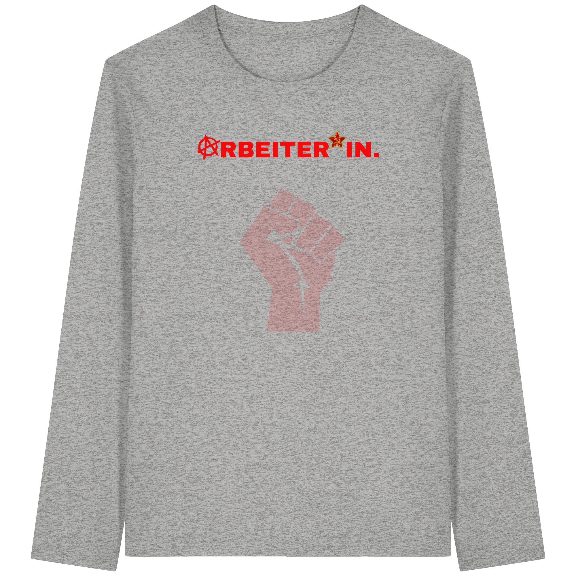 ARBEITER*IN. "Solidarisch und Frei Edition" - Organic Longsleeve T-Shirt