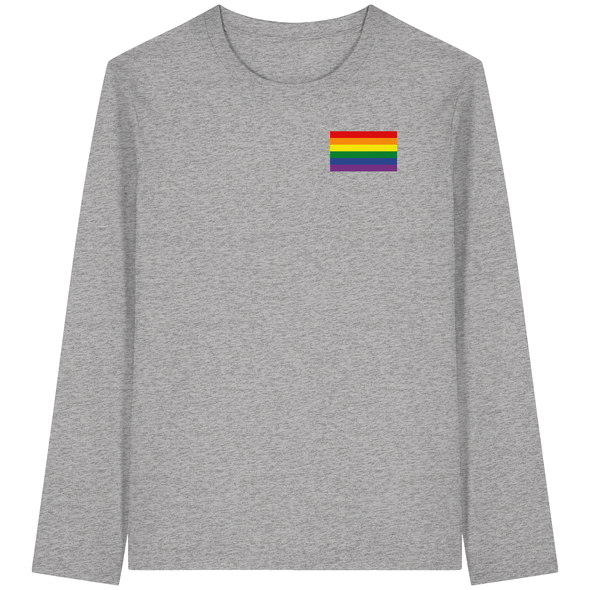 Regenbogen Pride Flag - Organic Longsleeve T-Shirt