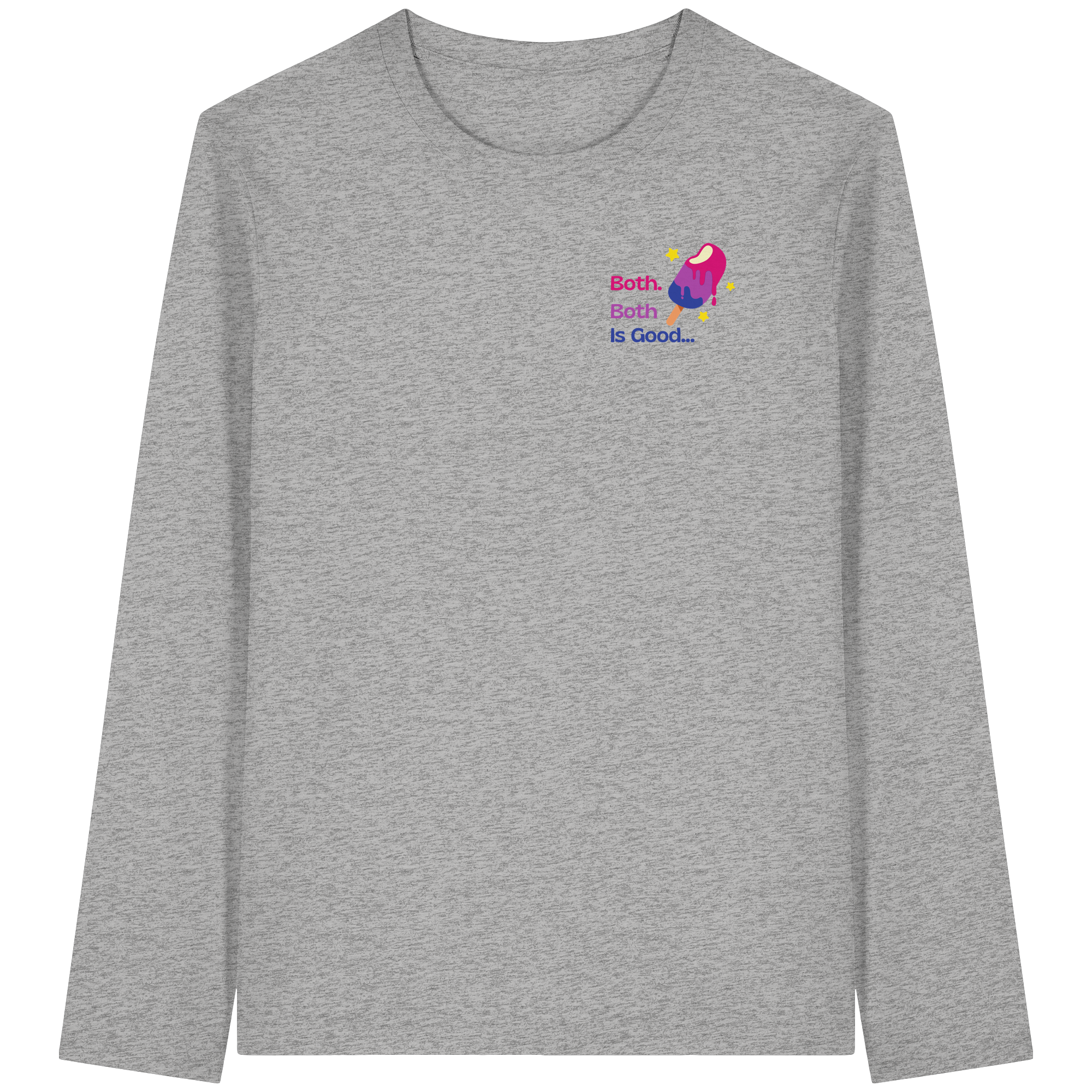 Bi Pride: Both is Good - Organic Longsleeve T-Shirt