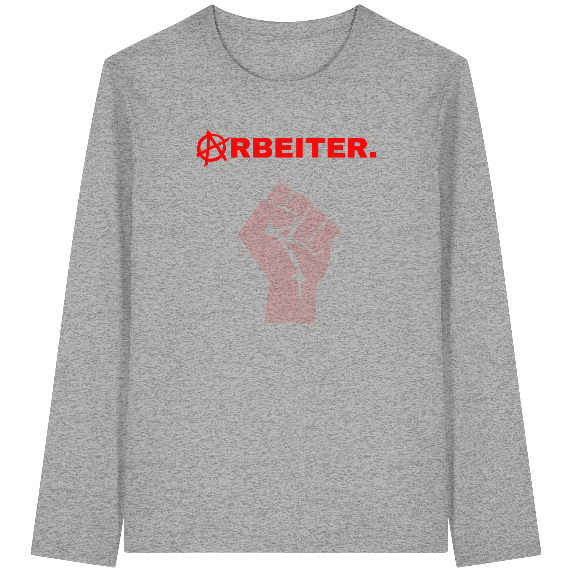 ARBEITER. "Solidarisch und Frei Edition" - Organic Longsleeve T-Shirt