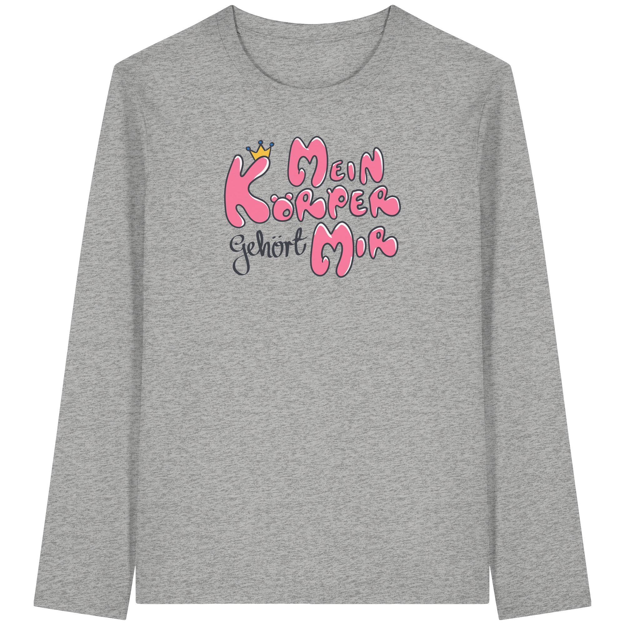 Mein Körper gehört mir "Pinke Edition" - Organic Longsleeve T-Shirt
