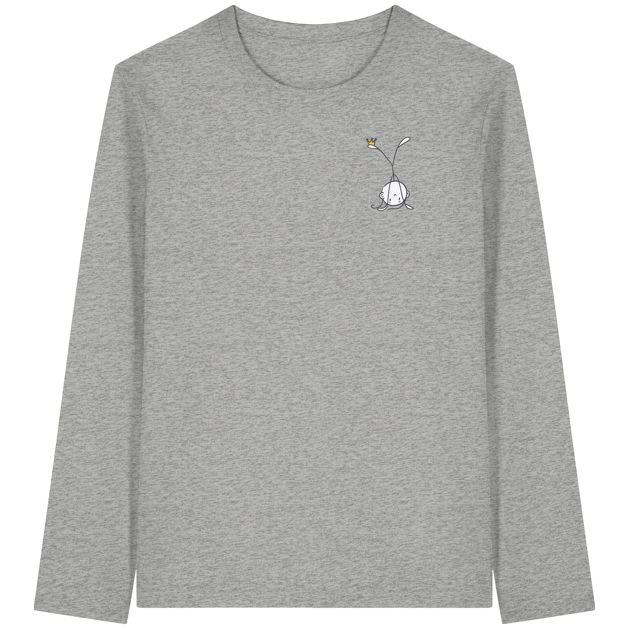 Mein Körper gehört mir "Schwarze Edition" Backprint - Organic Longsleeve T-Shirt