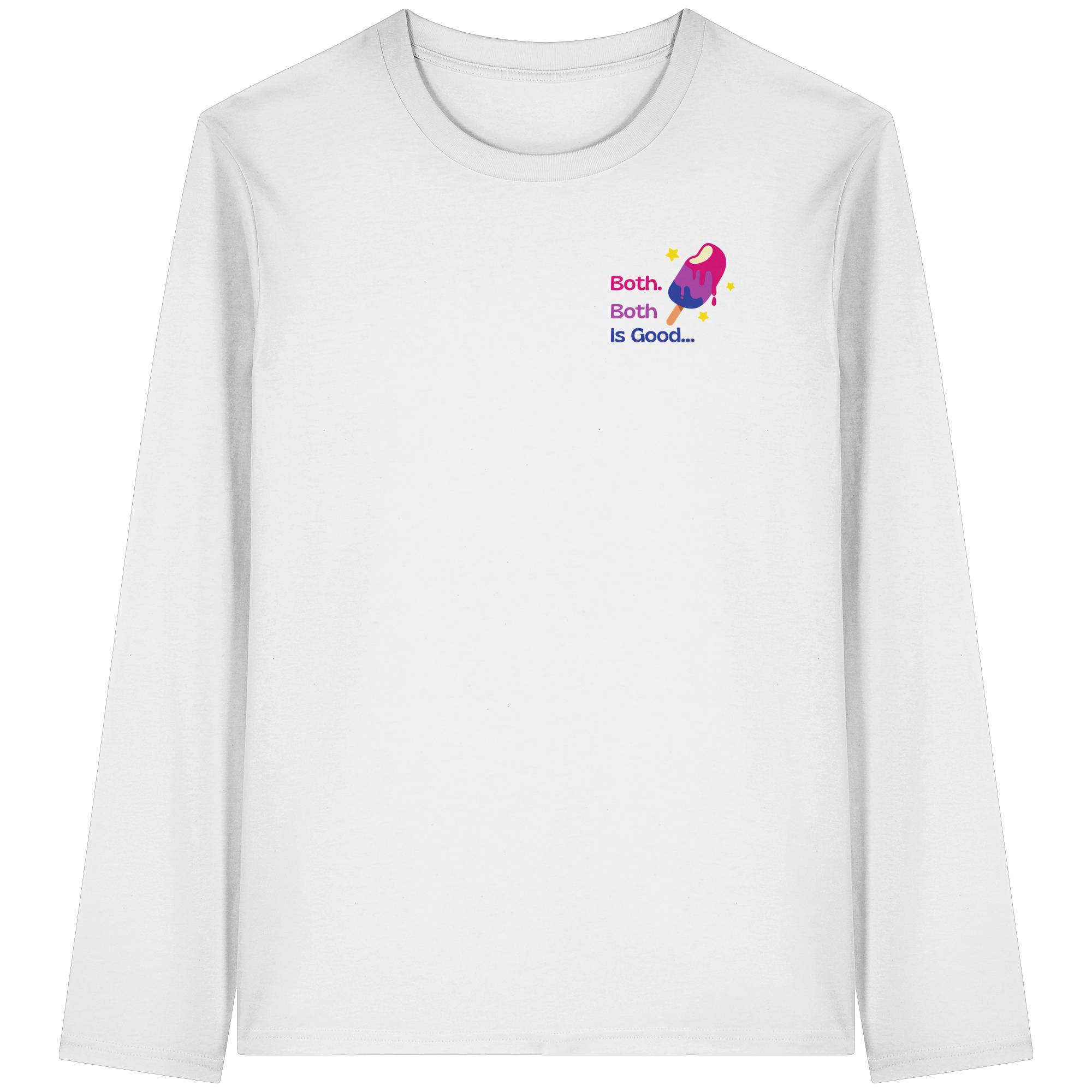 Bi Pride: Both is Good - Organic Longsleeve T-Shirt