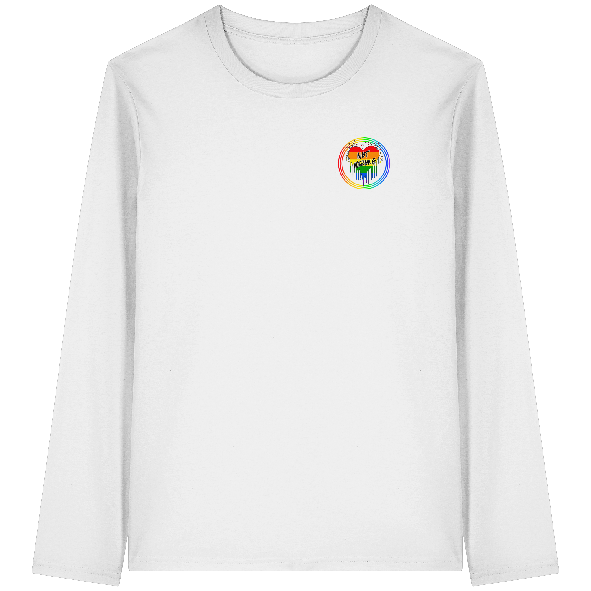 Queer Not Wrong "Regenbogenkreis Edition" - Organic Longsleeve T-Shirt
