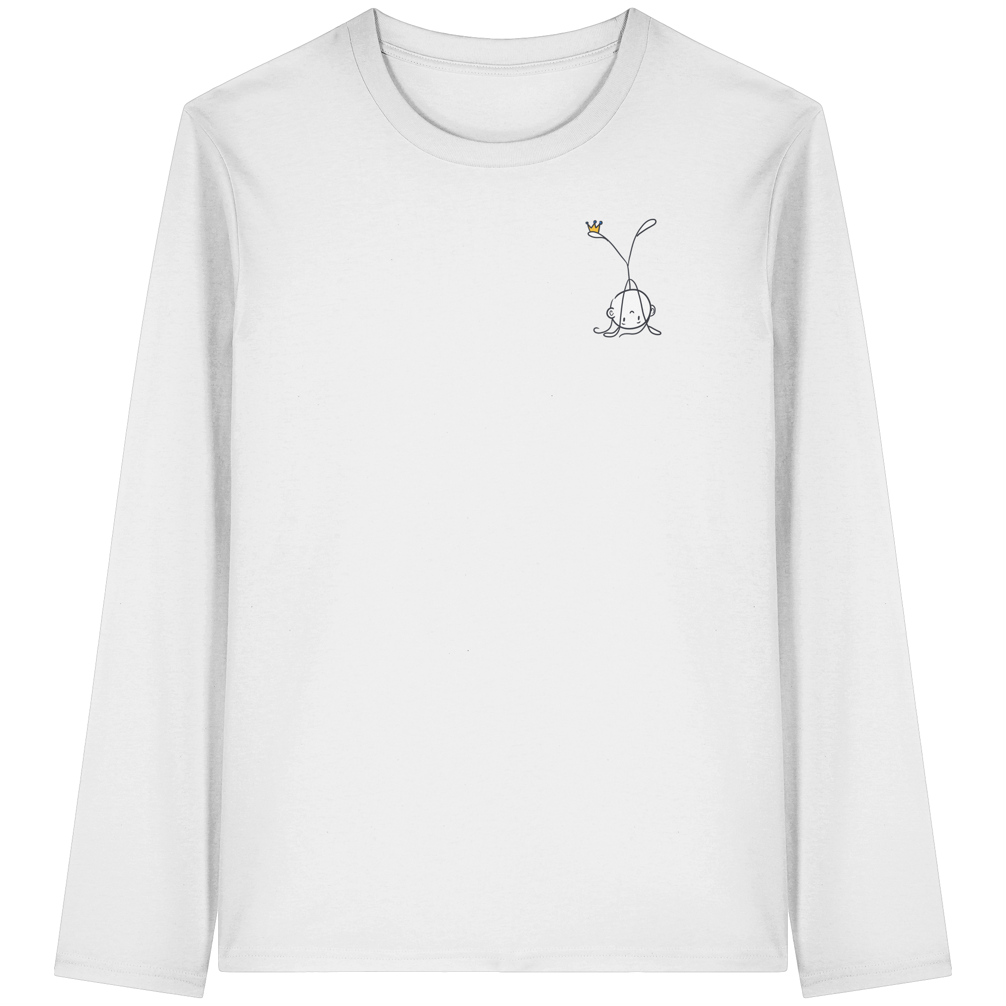 Mein Körper gehört mir "Schwarze Edition" Backprint - Organic Longsleeve T-Shirt