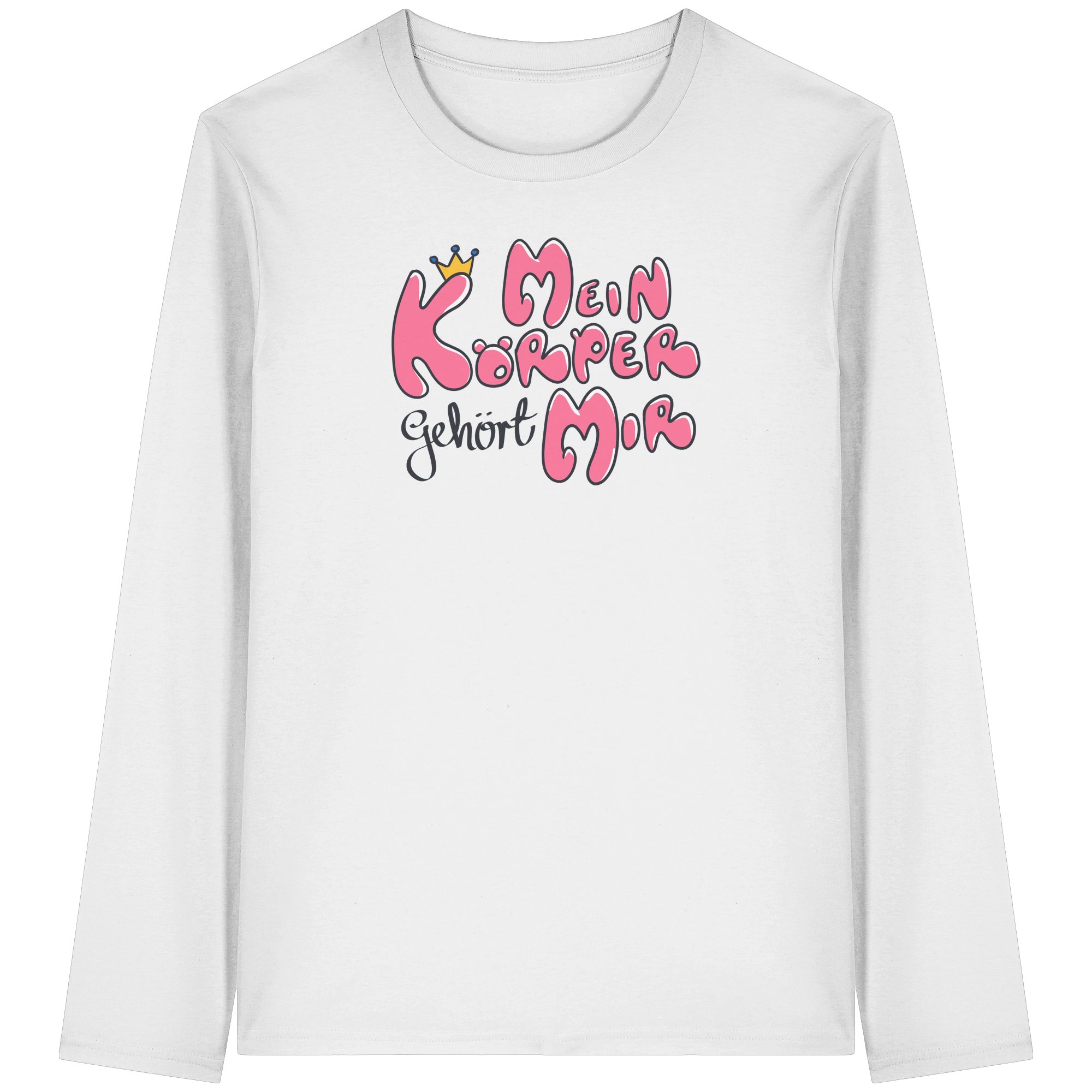 Mein Körper gehört mir "Pinke Edition" - Organic Longsleeve T-Shirt