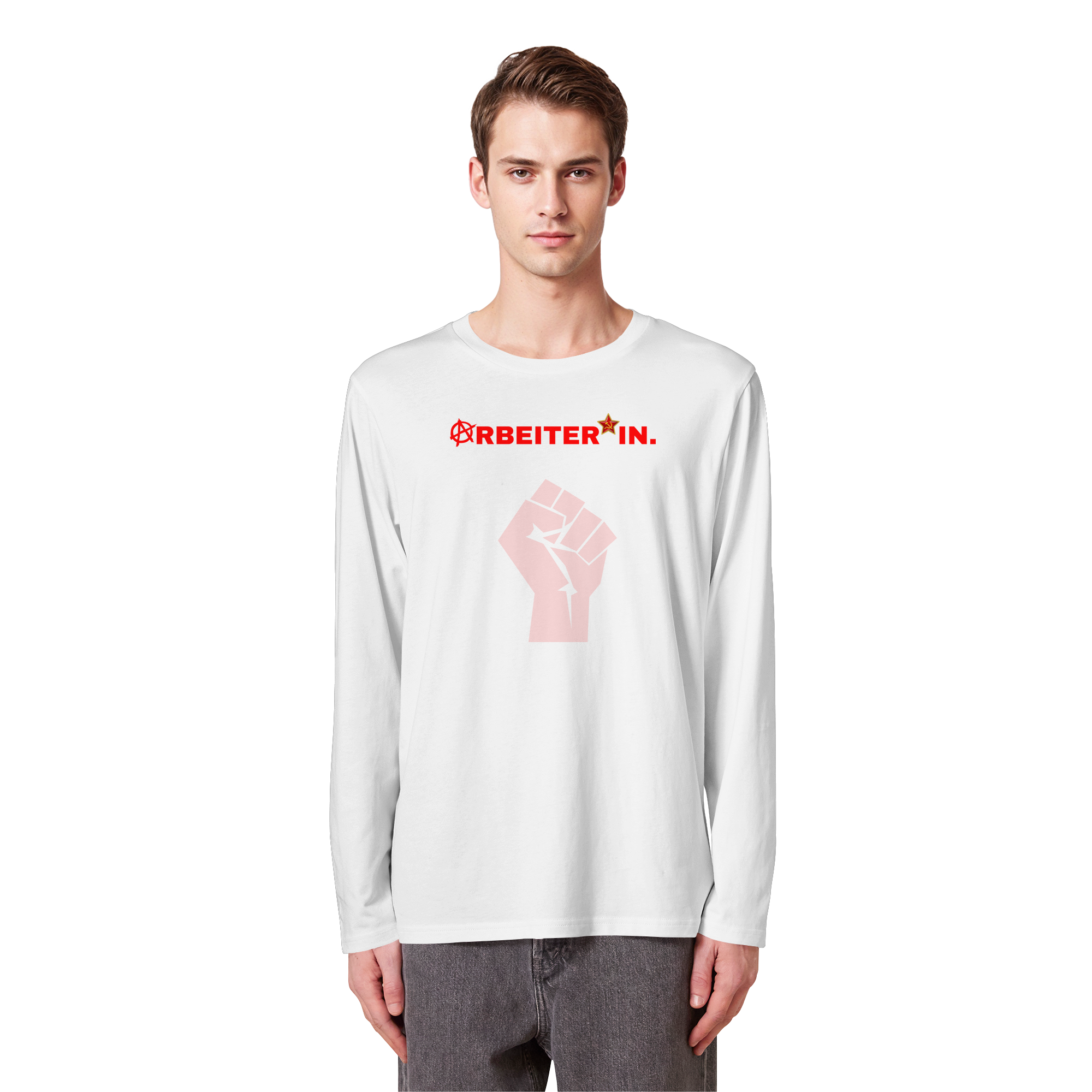 ARBEITER*IN. "Solidarisch und Frei Edition" - Organic Longsleeve T-Shirt