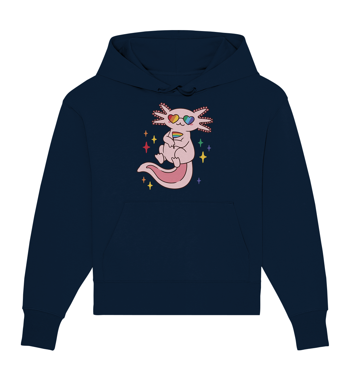 Big Pride Axolotl - Organic Oversize Hoodie