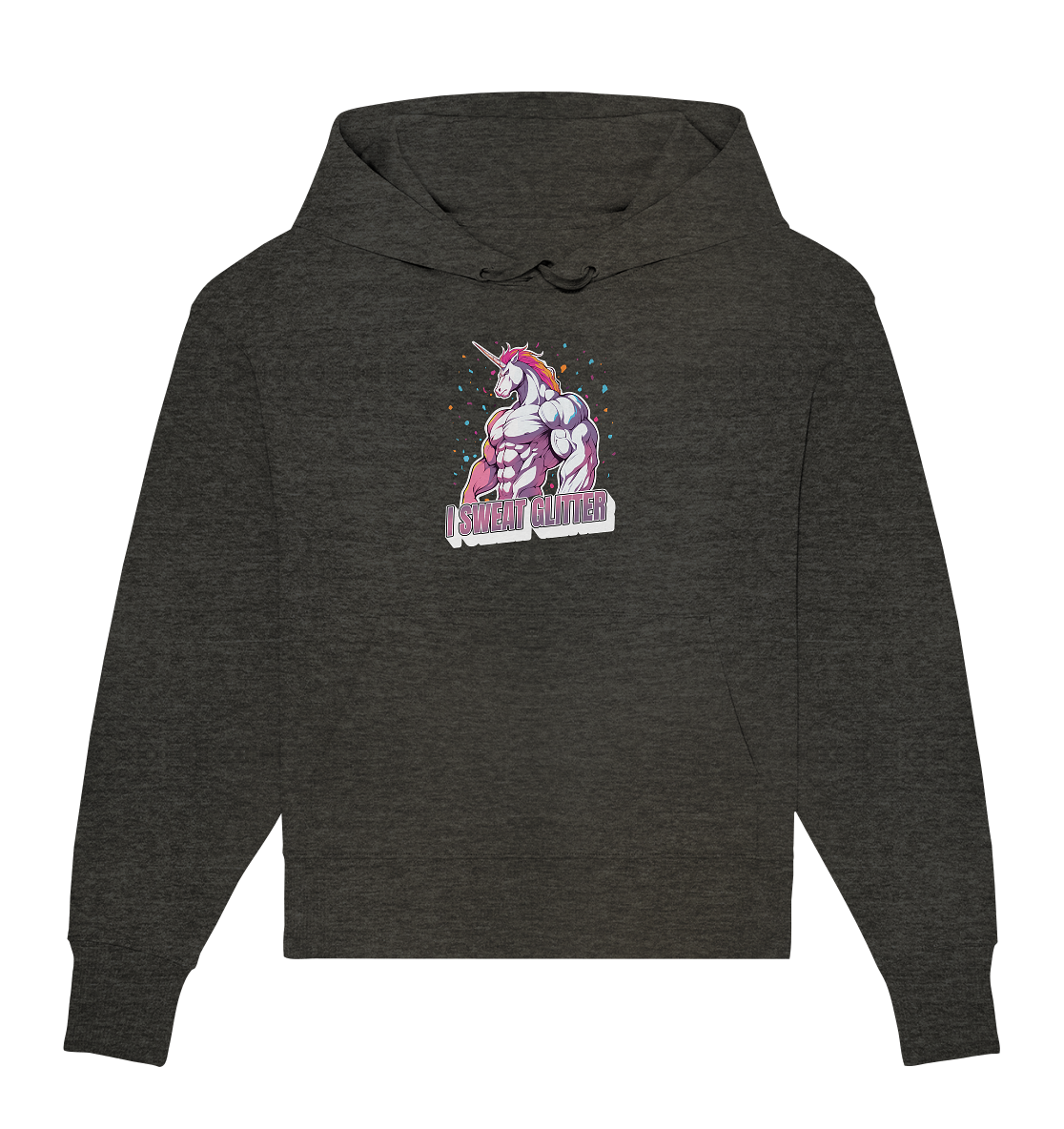 I sweat Glitter - Organic Oversize Hoodie