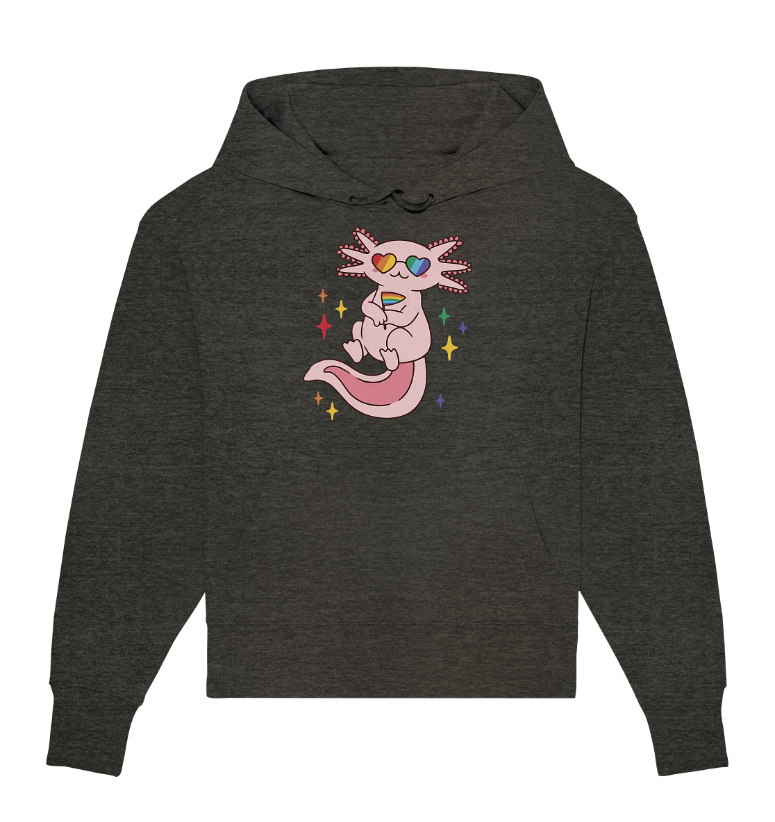 Big Pride Axolotl - Organic Oversize Hoodie