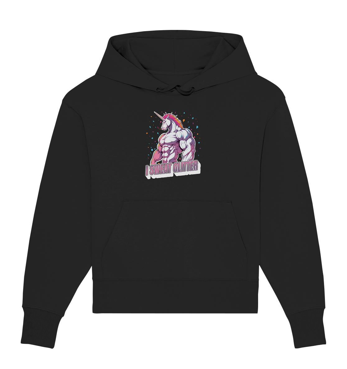 I sweat Glitter - Organic Oversize Hoodie