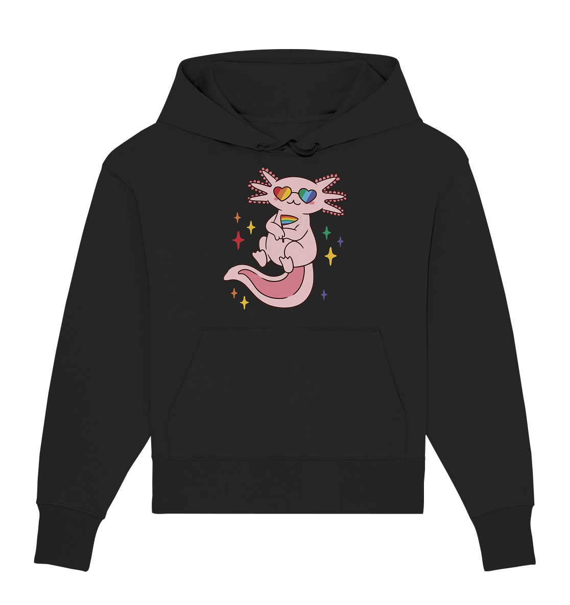 Big Pride Axolotl - Organic Oversize Hoodie
