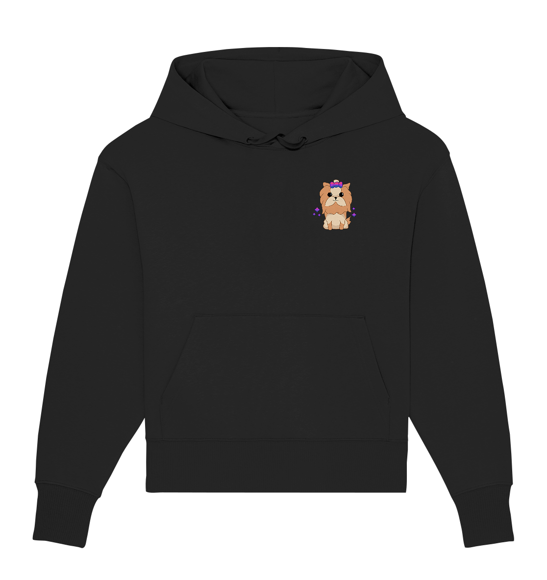 Cute Bisexual Dog - Organic Oversize Hoodie