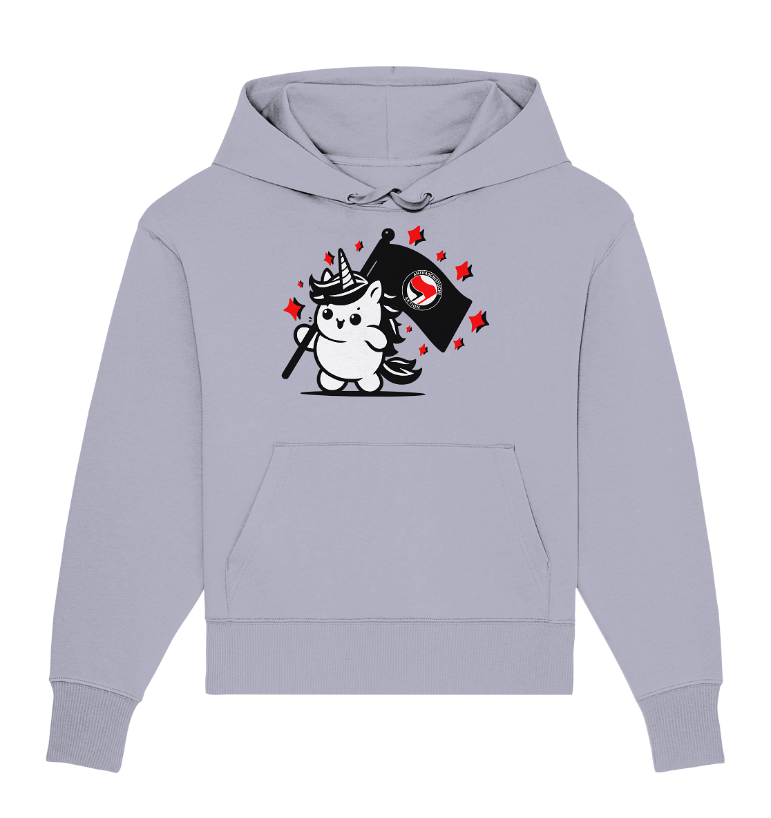 Einhorn Antifa - Organic Oversize Hoodie
