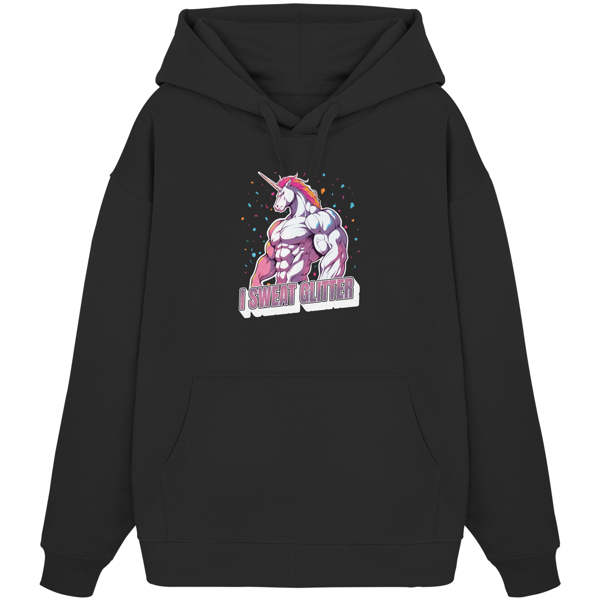 I sweat Glitter - Organic Oversize Hoodie