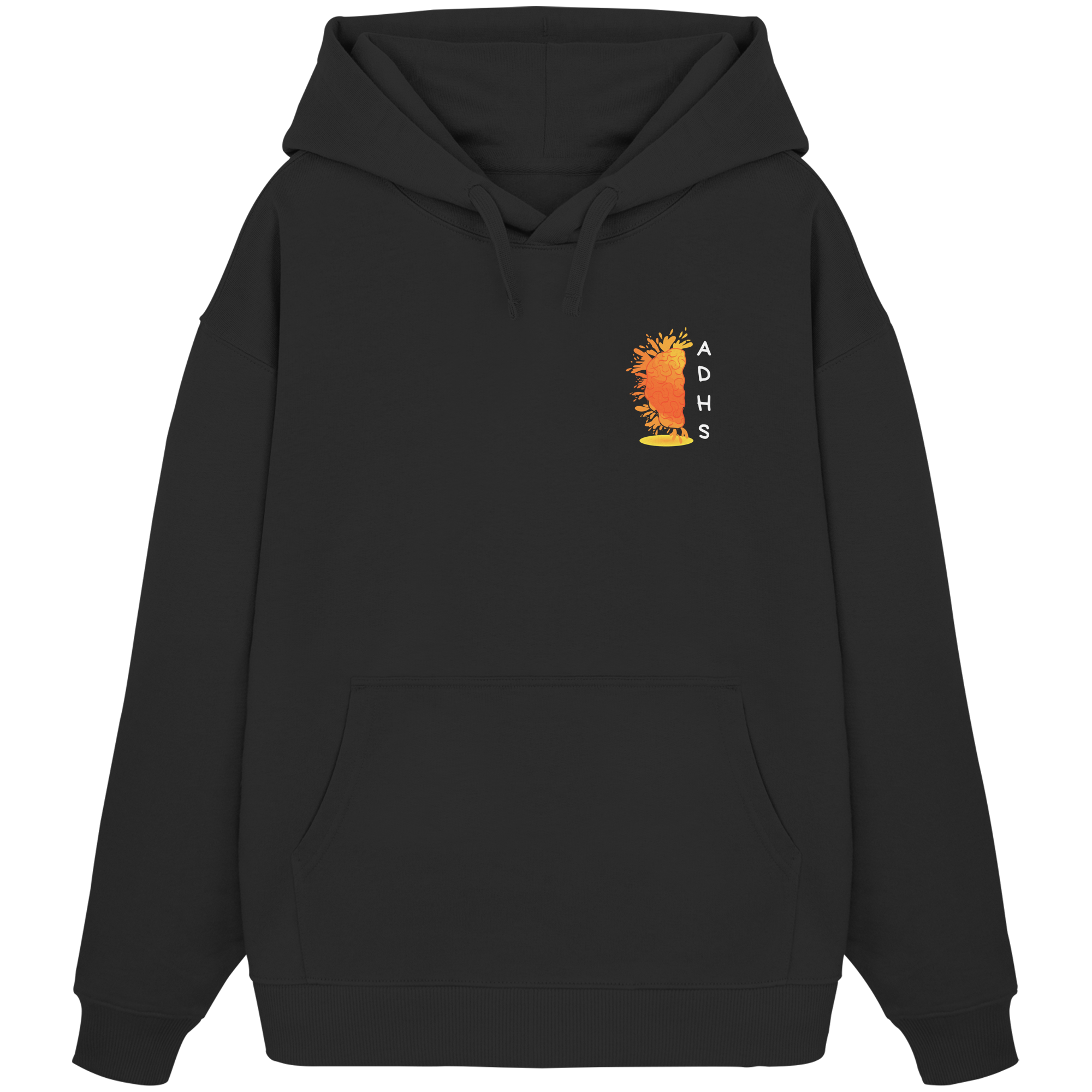 ADHS Authentisch Dynamisch Humorvoll Stark Backprint - Organic Oversize Hoodie