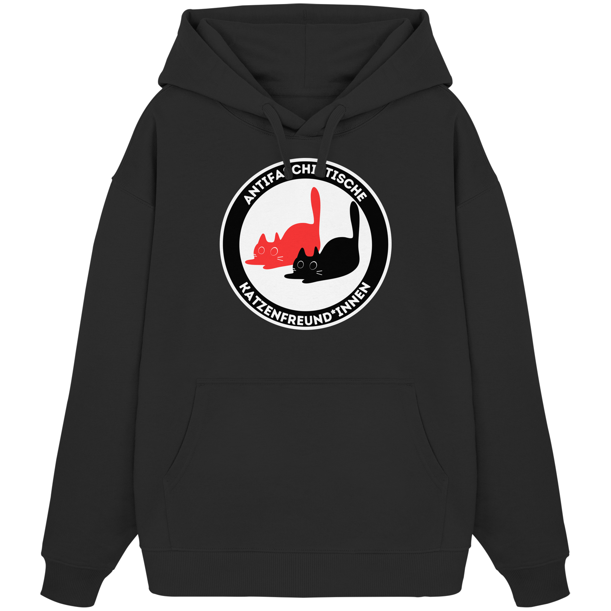 Antifaschistische Katzenfreund*innen - Organic Oversize Hoodie