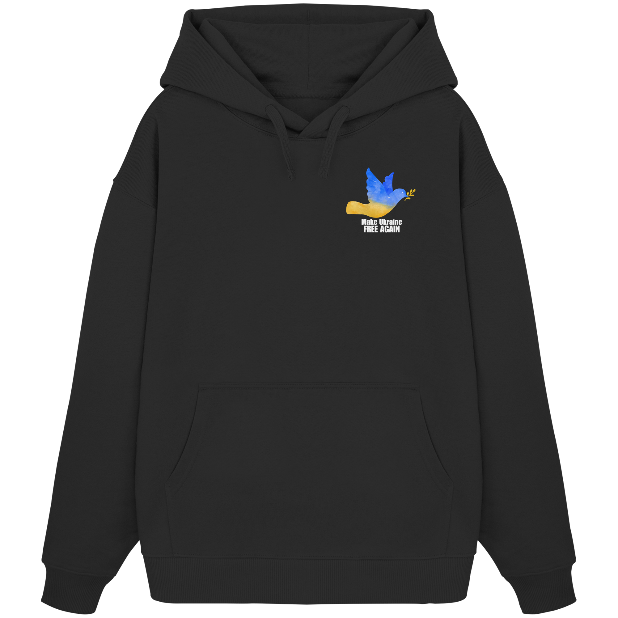 Make Ukraine Free Again "Dove Edition" - Organic Oversize Hoodie