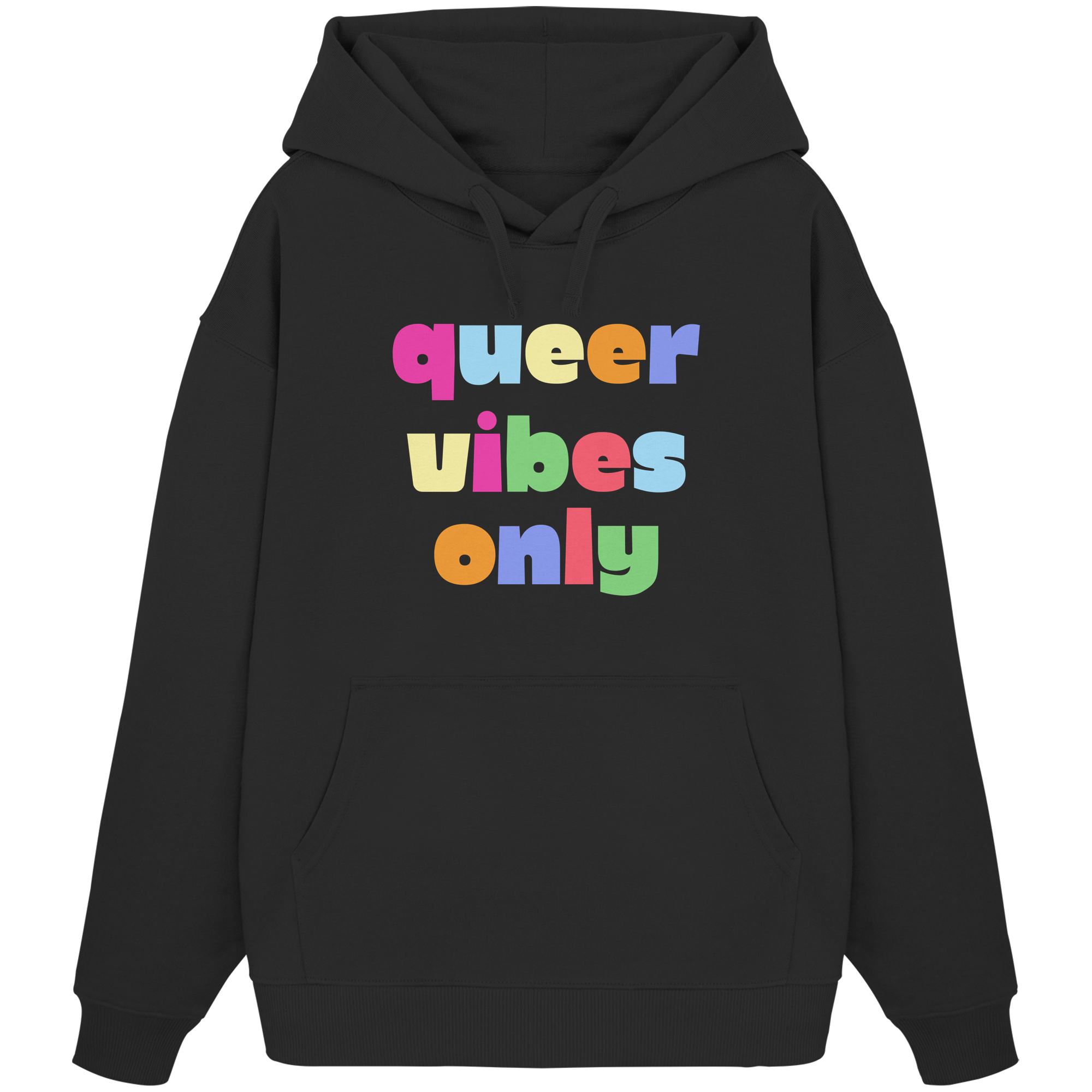 Queer Vibes Only - Organic Oversize Hoodie