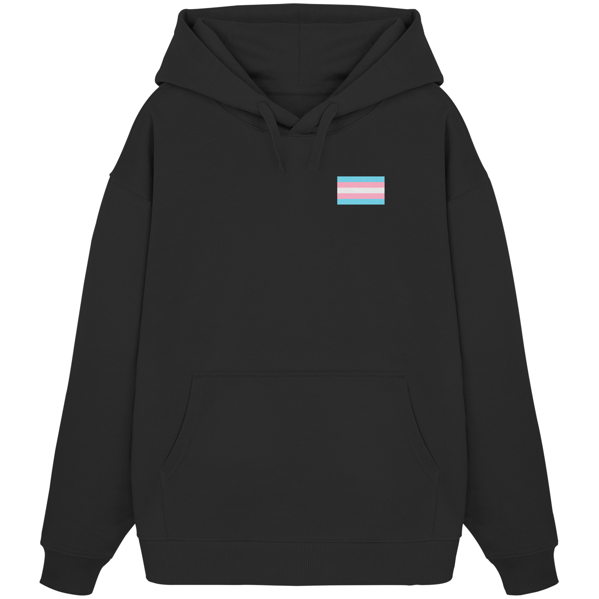 Trans Pride Flag - Organic Oversize Hoodie