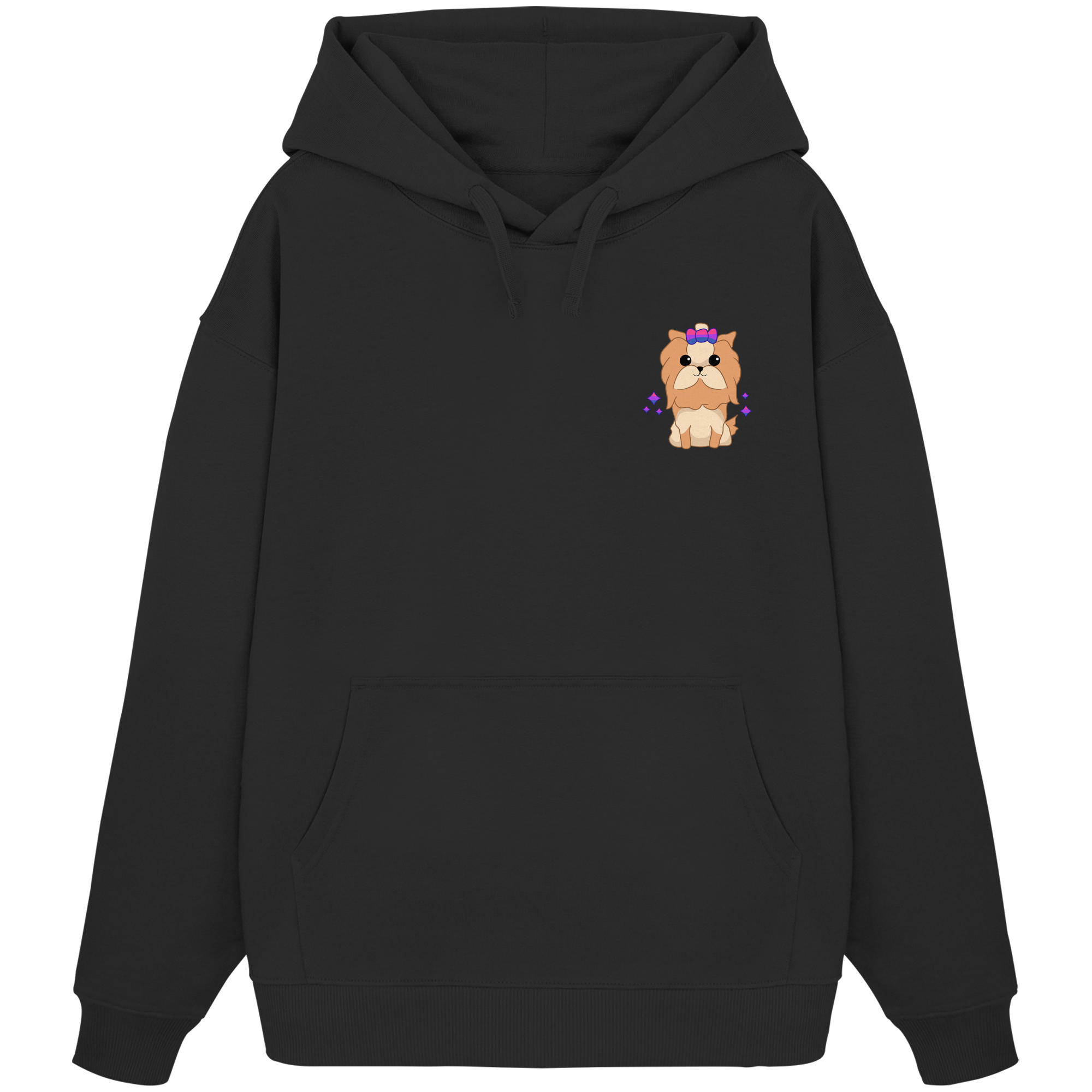 Cute Bisexual Dog - Organic Oversize Hoodie