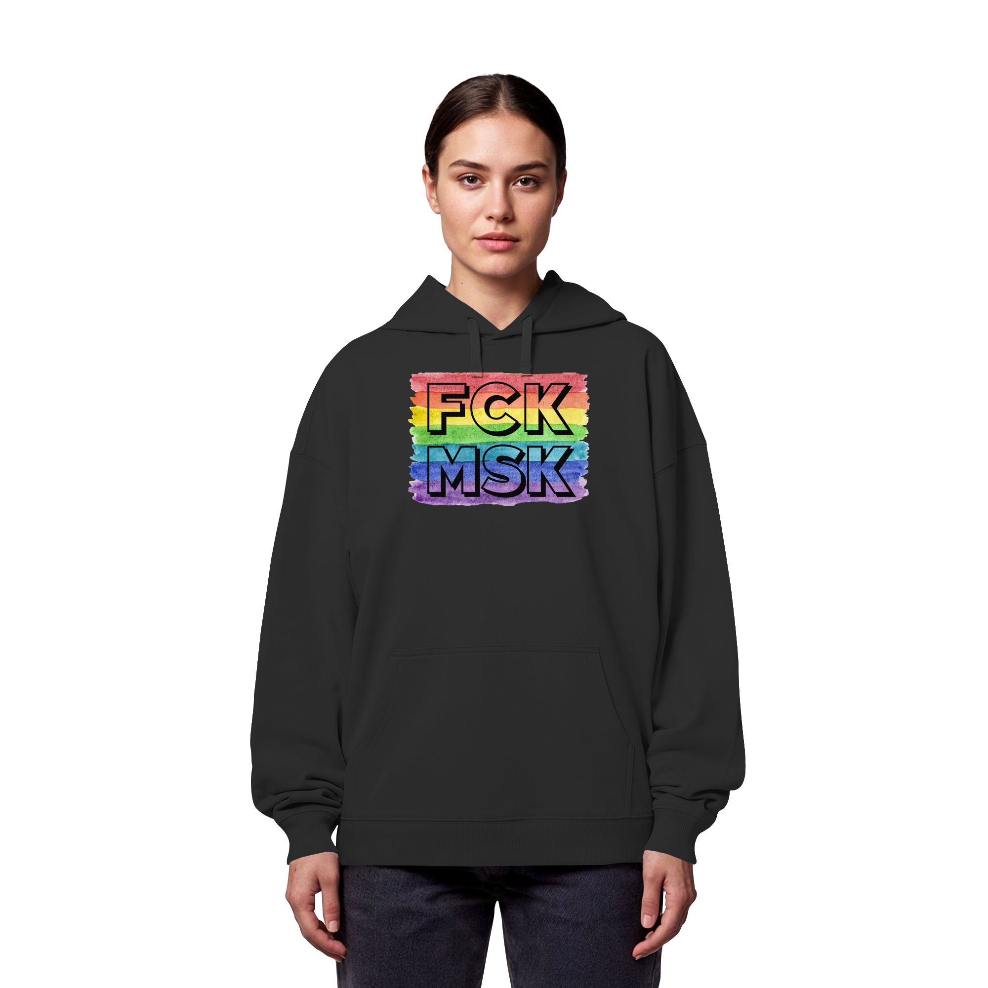 FCK MSK "Rainbow Resistance Edition" - Organic Oversize Hoodie