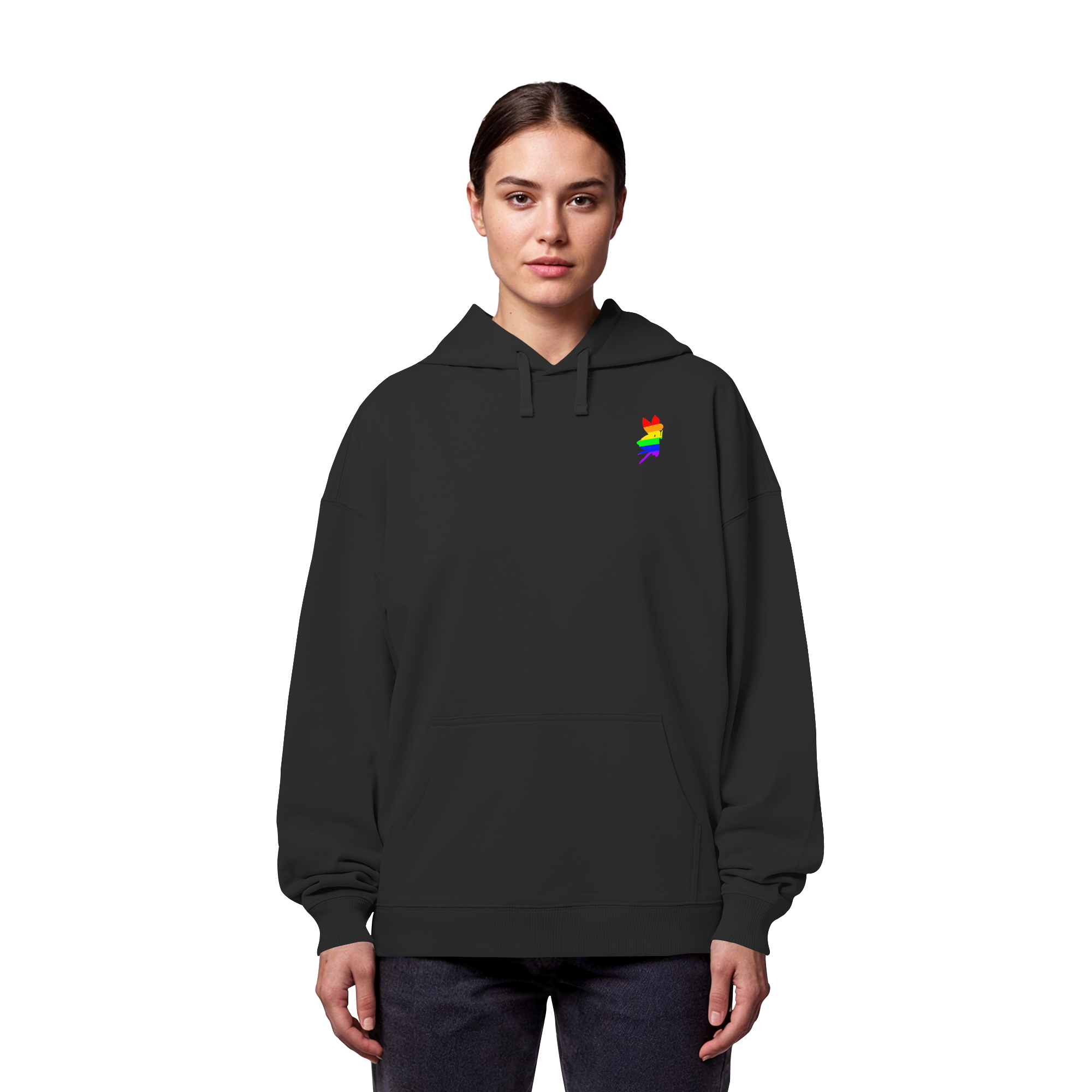 Regenbogen Fee - Organic Oversize Hoodie