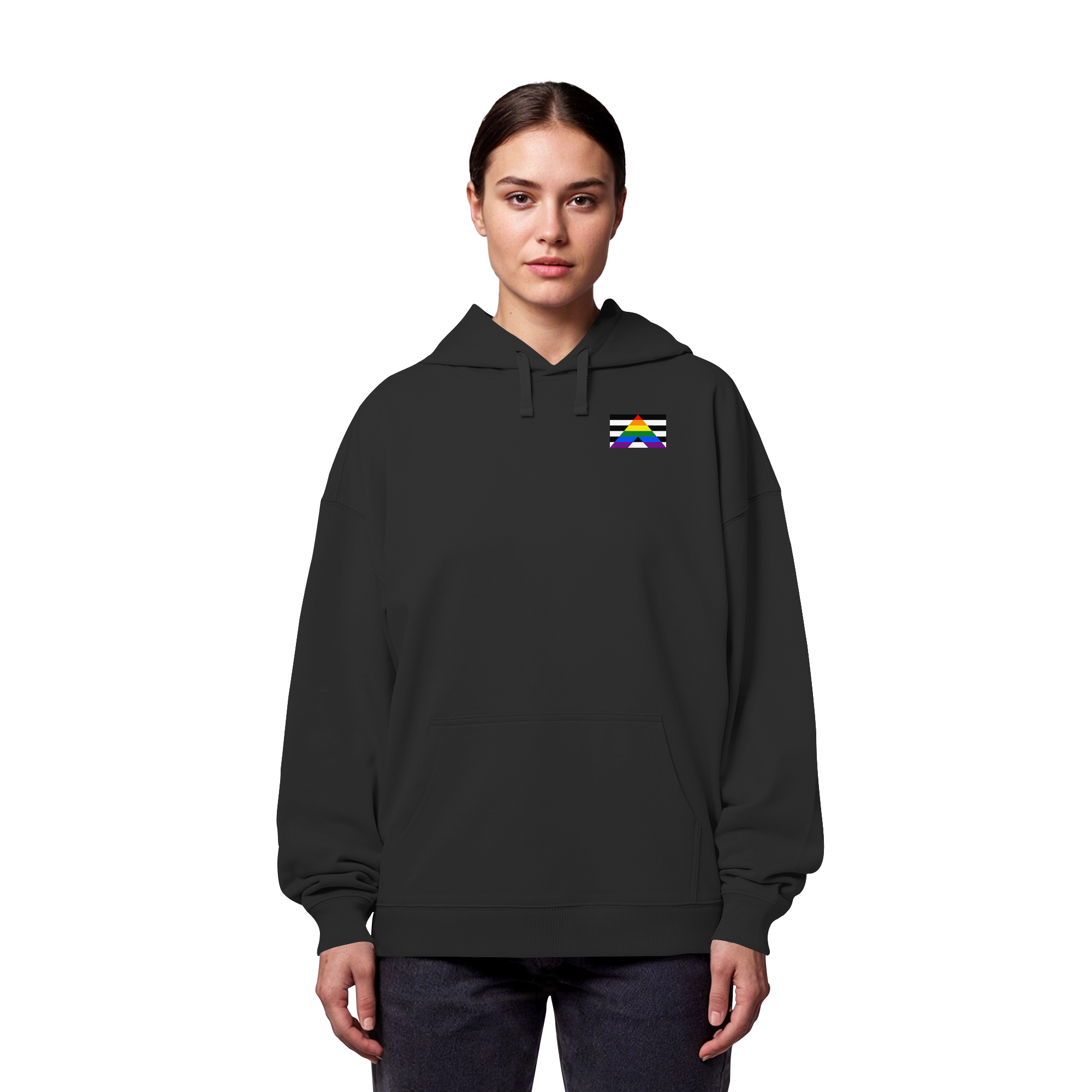 Straight Ally Pride Flag - Organic Oversize Hoodie