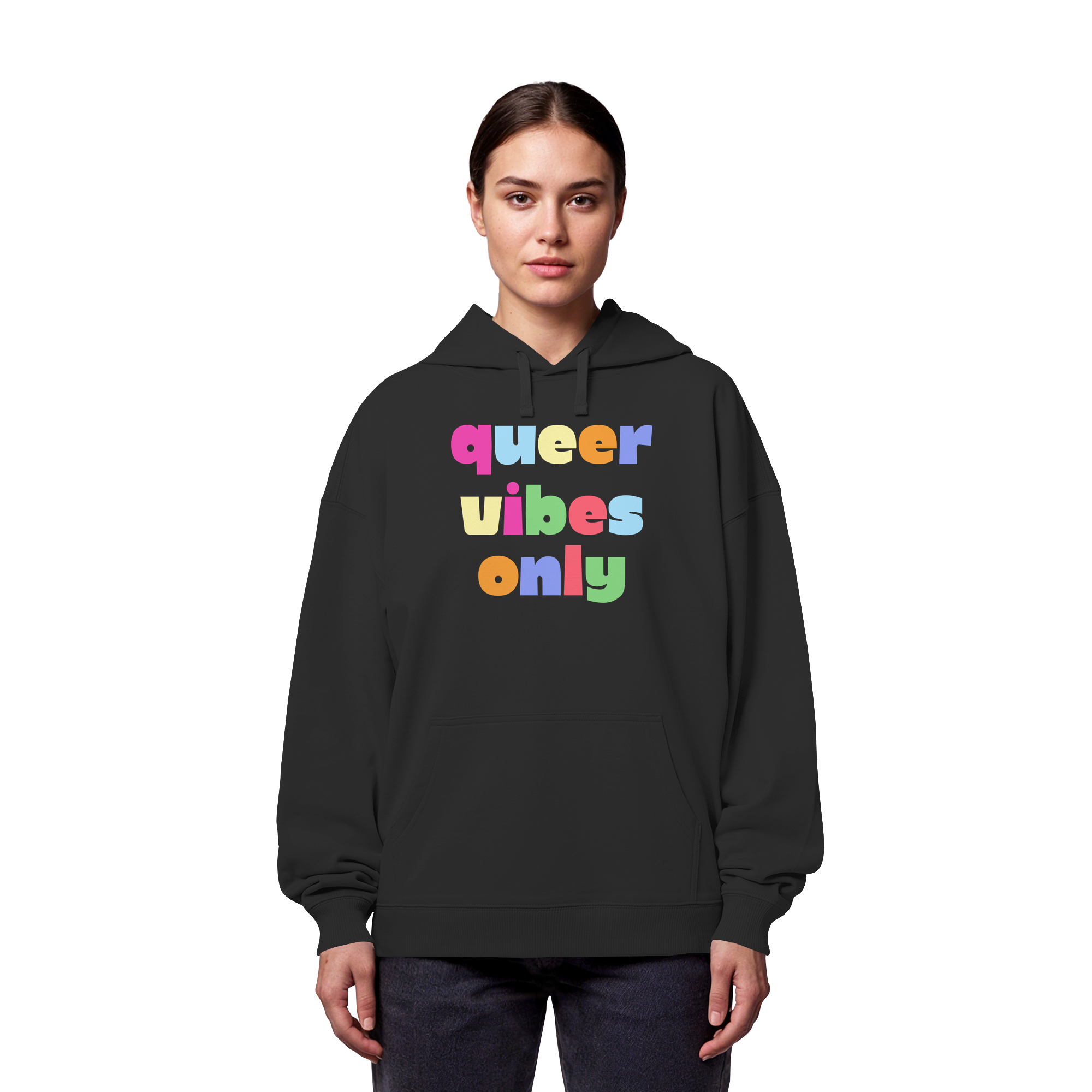 Queer Vibes Only - Organic Oversize Hoodie