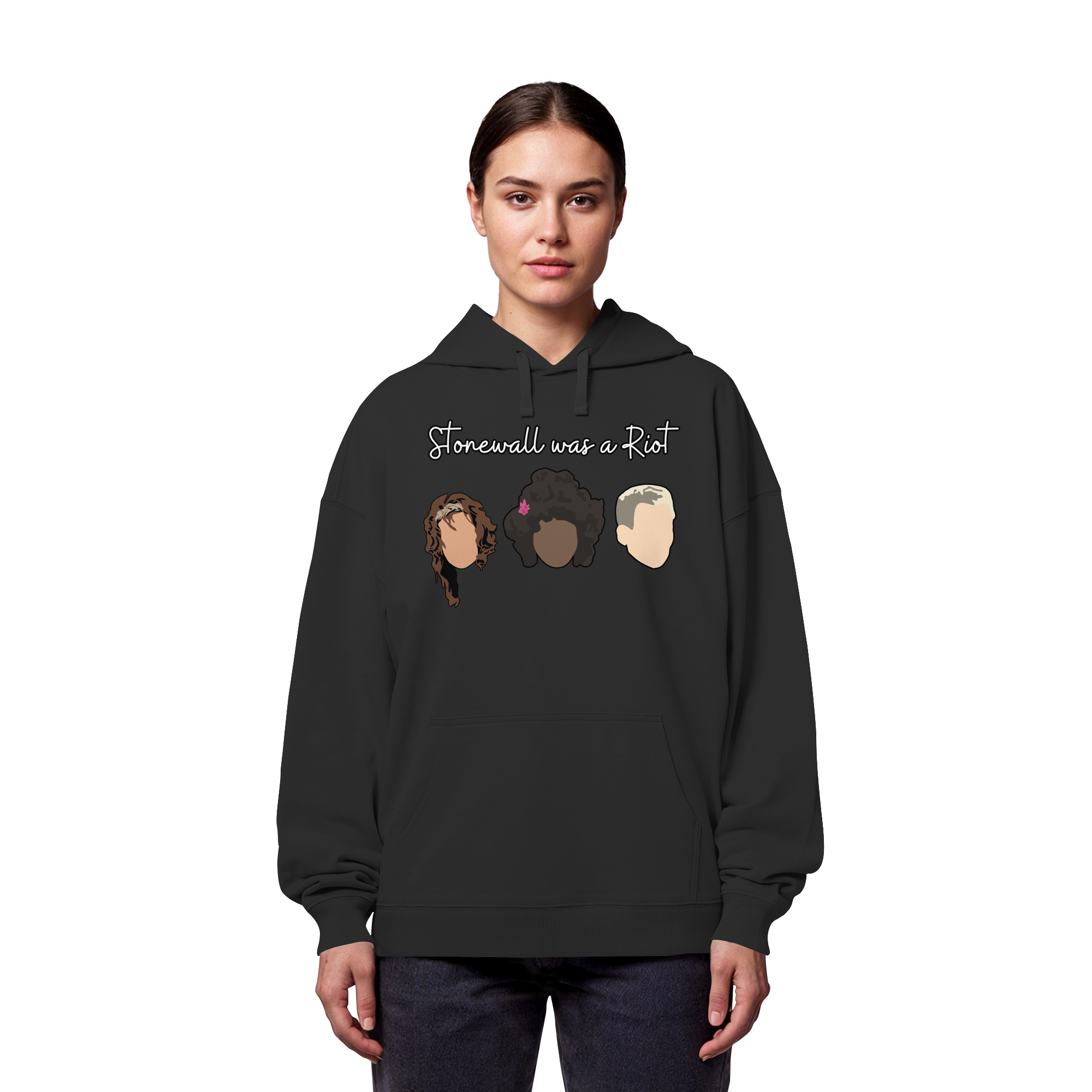 Stonewall was a Riot "Icons Edition" (dunkel) - Organic Oversize Hoodie