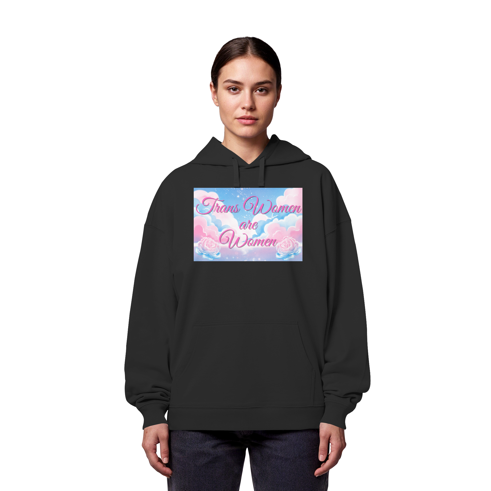 Trans Women are Women "Rosenhimmel Edition" - Organic Oversize Hoodie