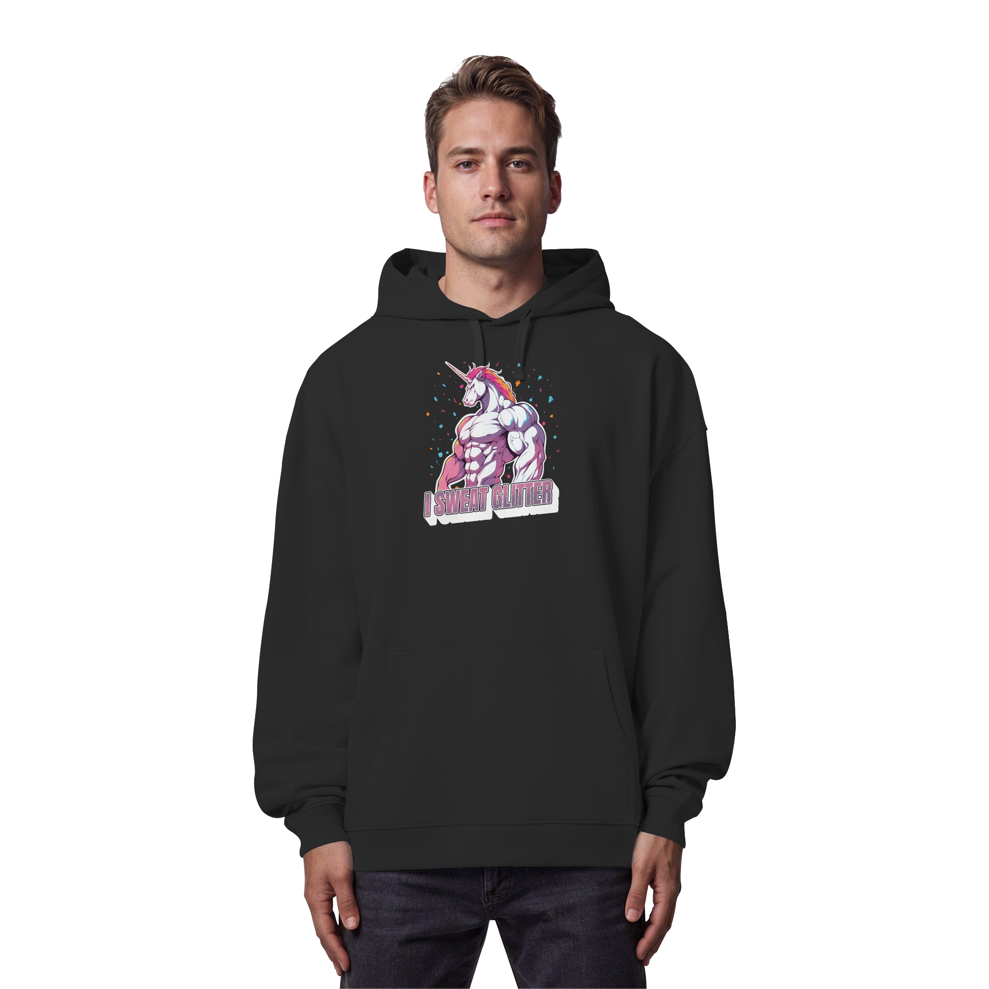 I sweat Glitter - Organic Oversize Hoodie