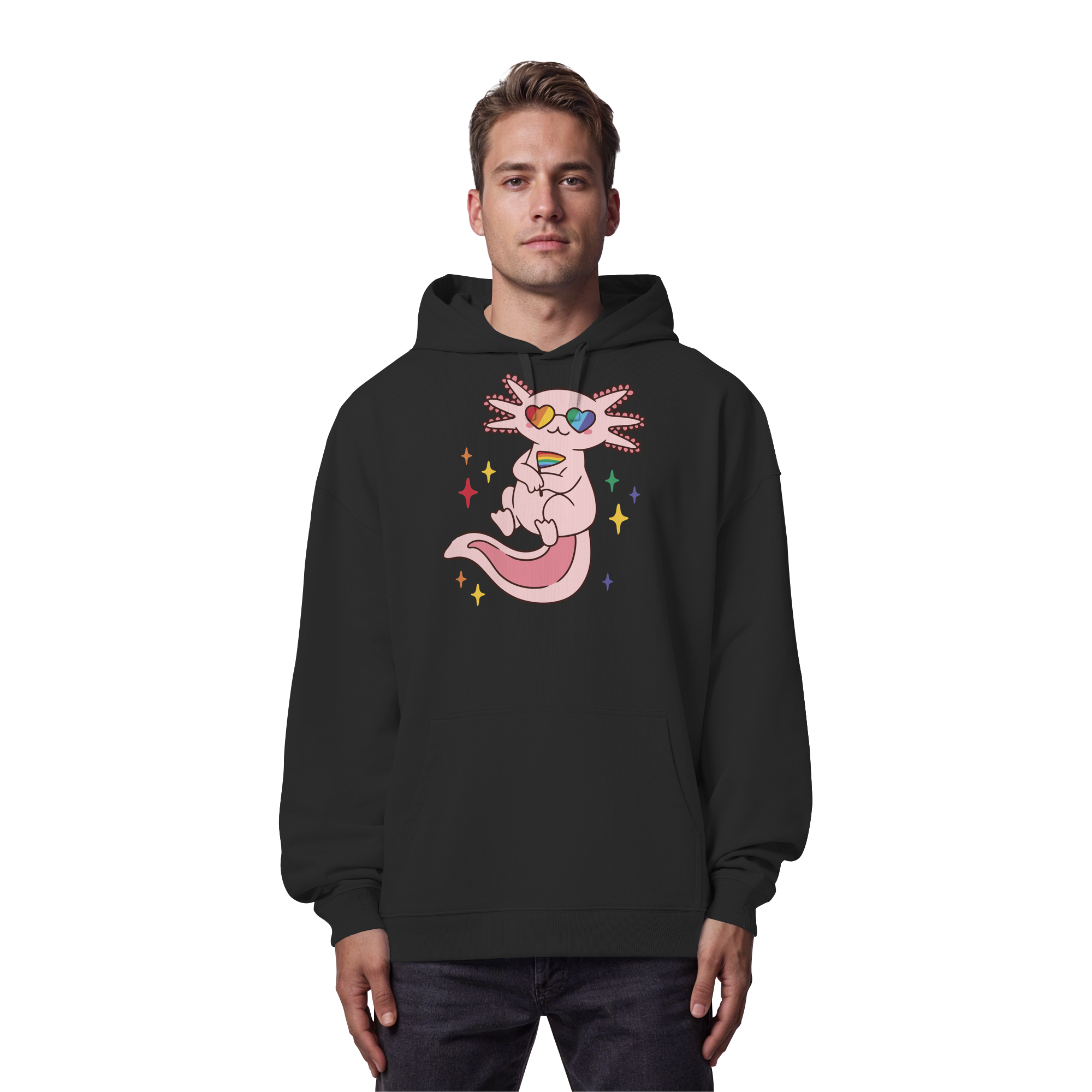 Big Pride Axolotl - Organic Oversize Hoodie