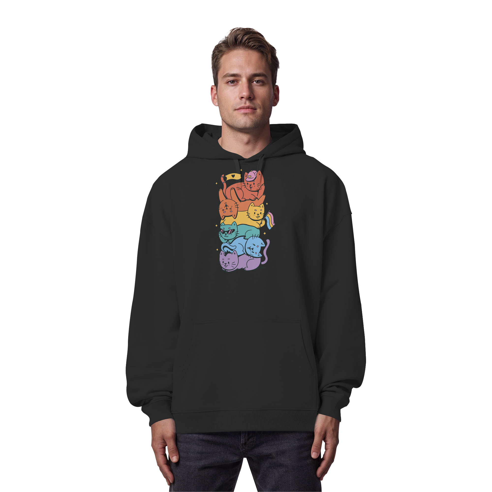 LGBTQ+ Katzen - Organic Oversize Hoodie
