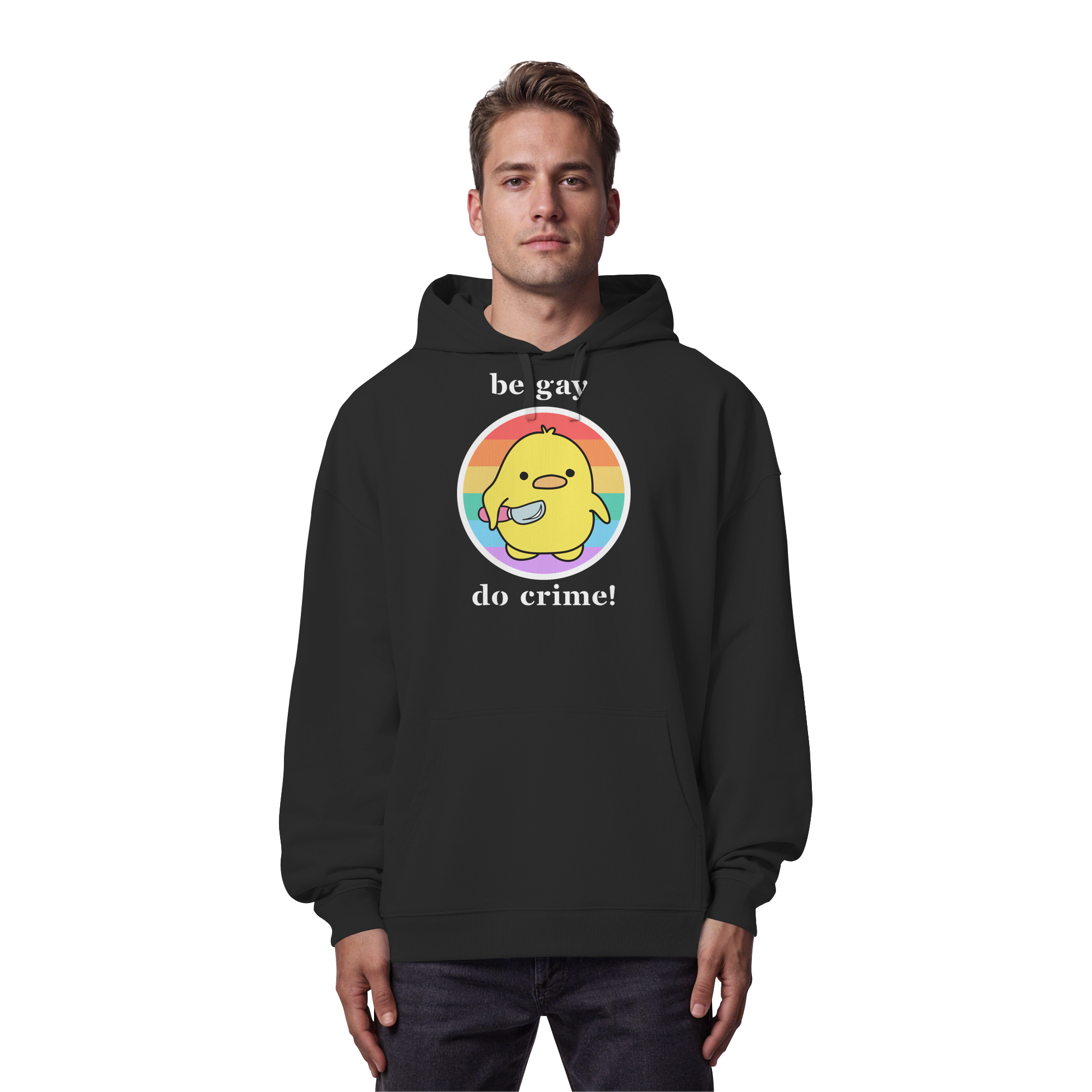 Be Gay Do Crime - Organic Oversize Hoodie