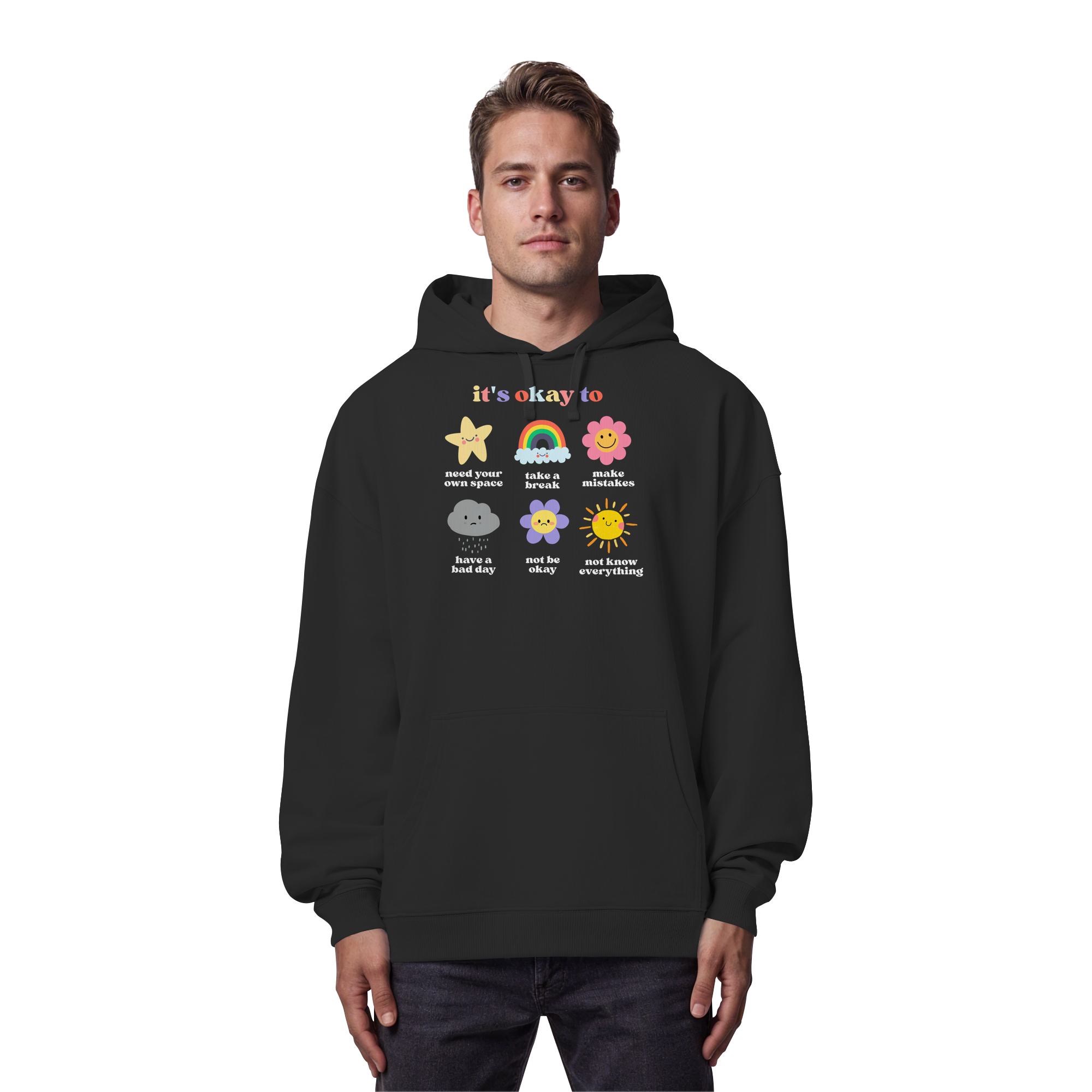 it's okay to... - Organic Oversize Hoodie