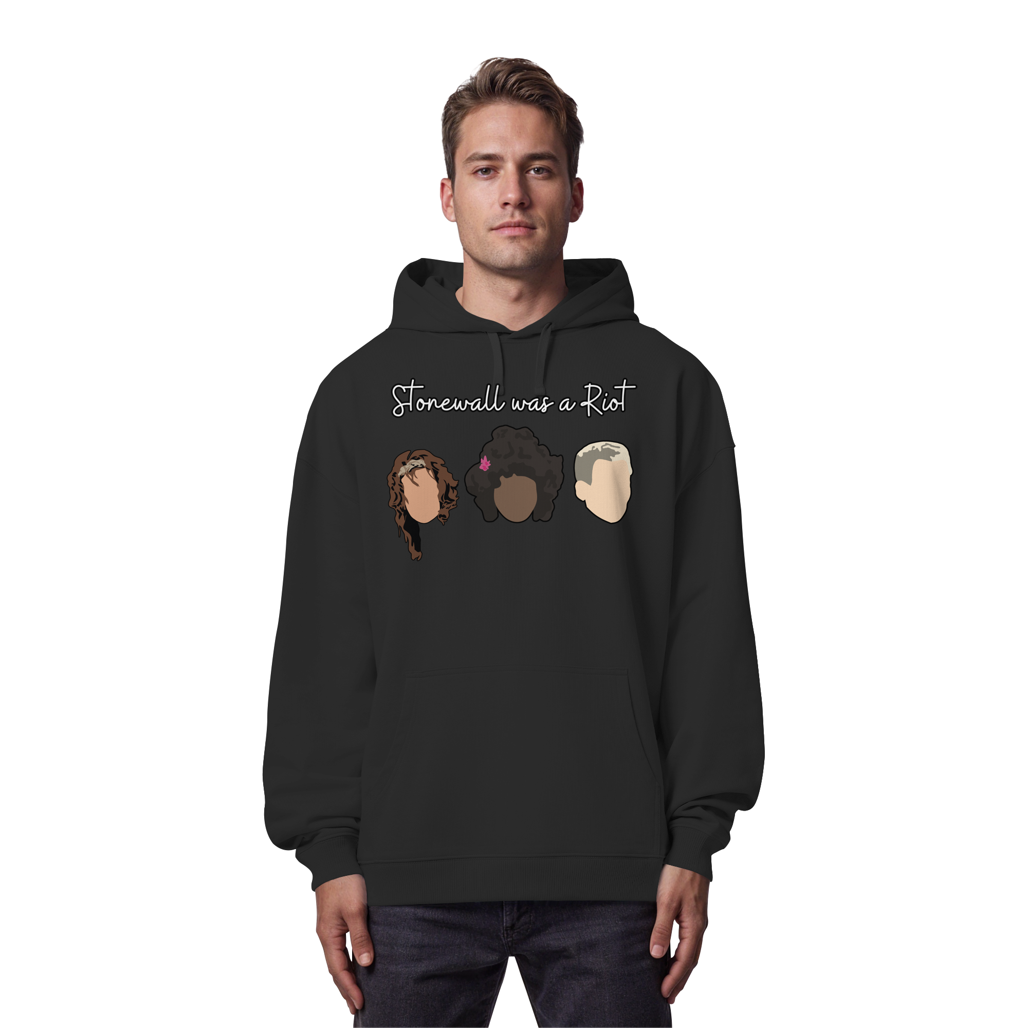 Stonewall was a Riot "Icons Edition" (dunkel) - Organic Oversize Hoodie