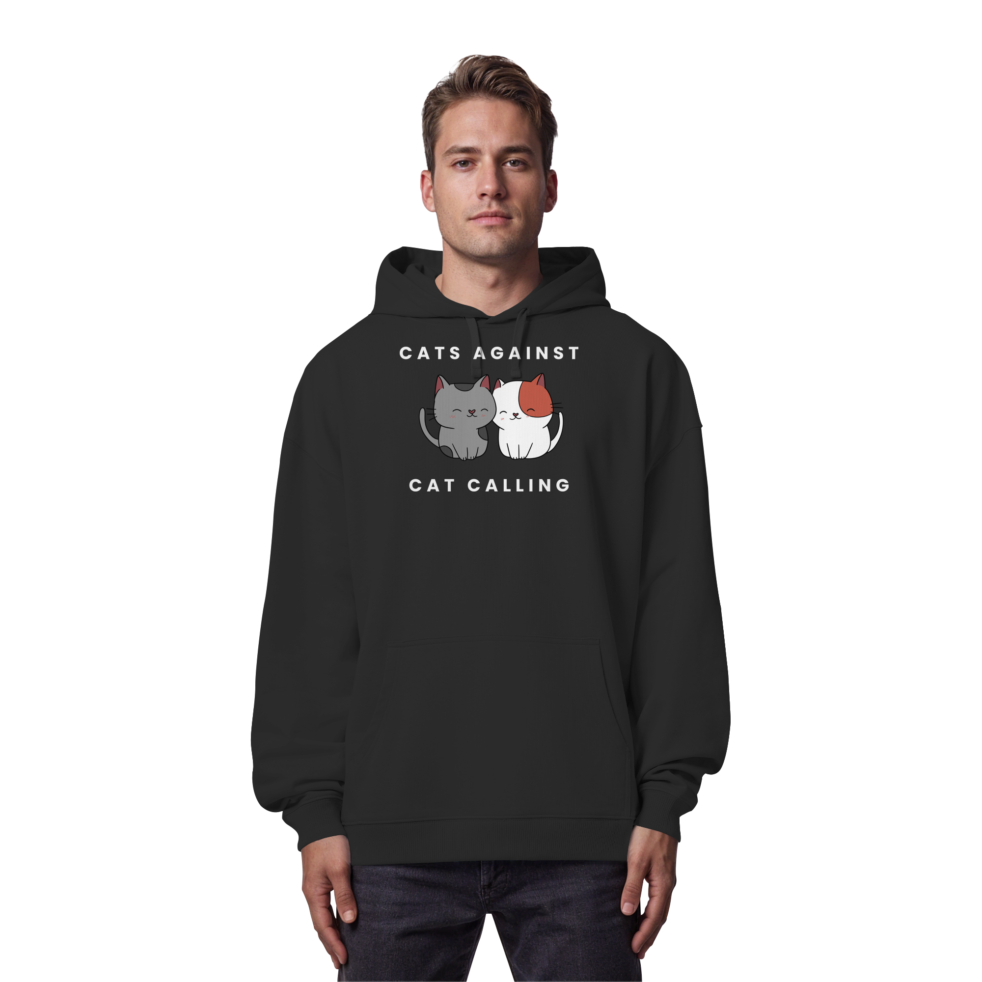Cats Against Catcalling "Cuddle Edition" - Organic Oversize Hoodie